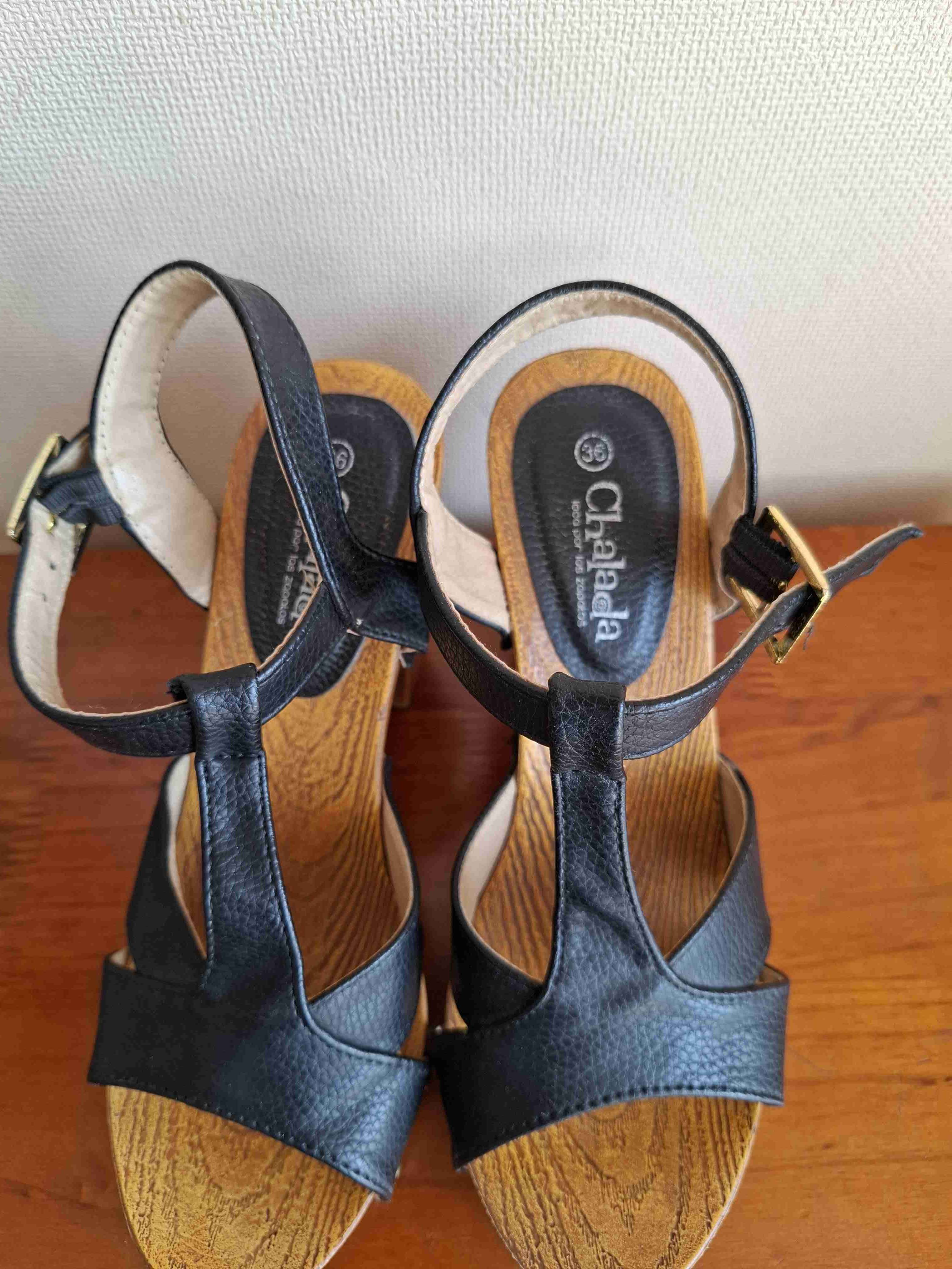 Sandalias plataforma negras - miniatura 3