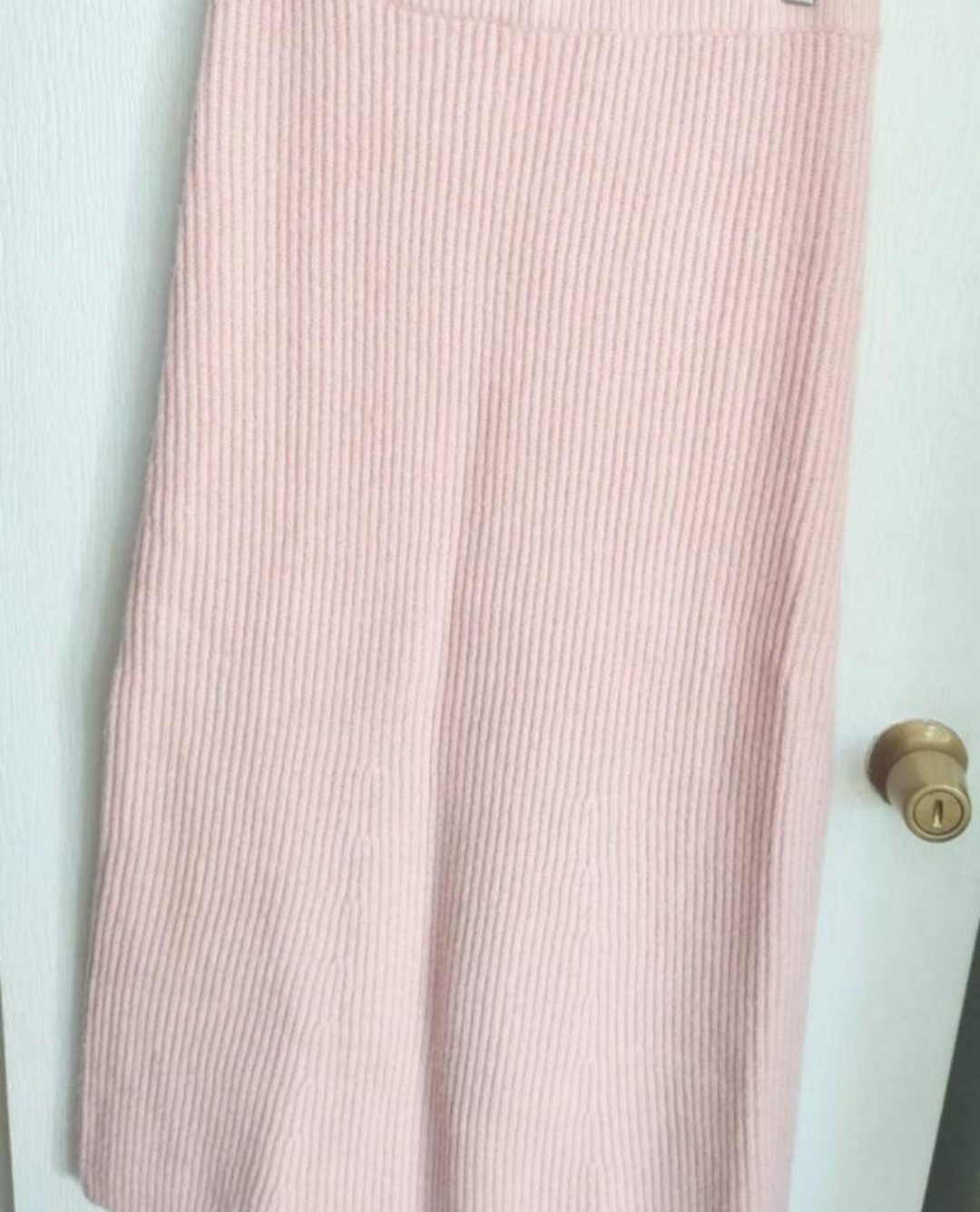 Falda de punto rosa bebé - miniatura 2