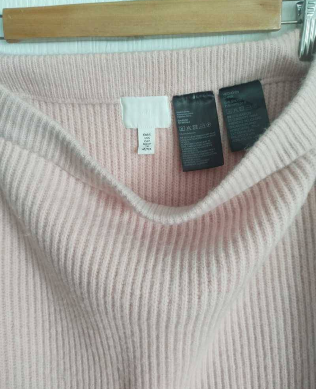 Falda de punto rosa bebé - miniatura 3