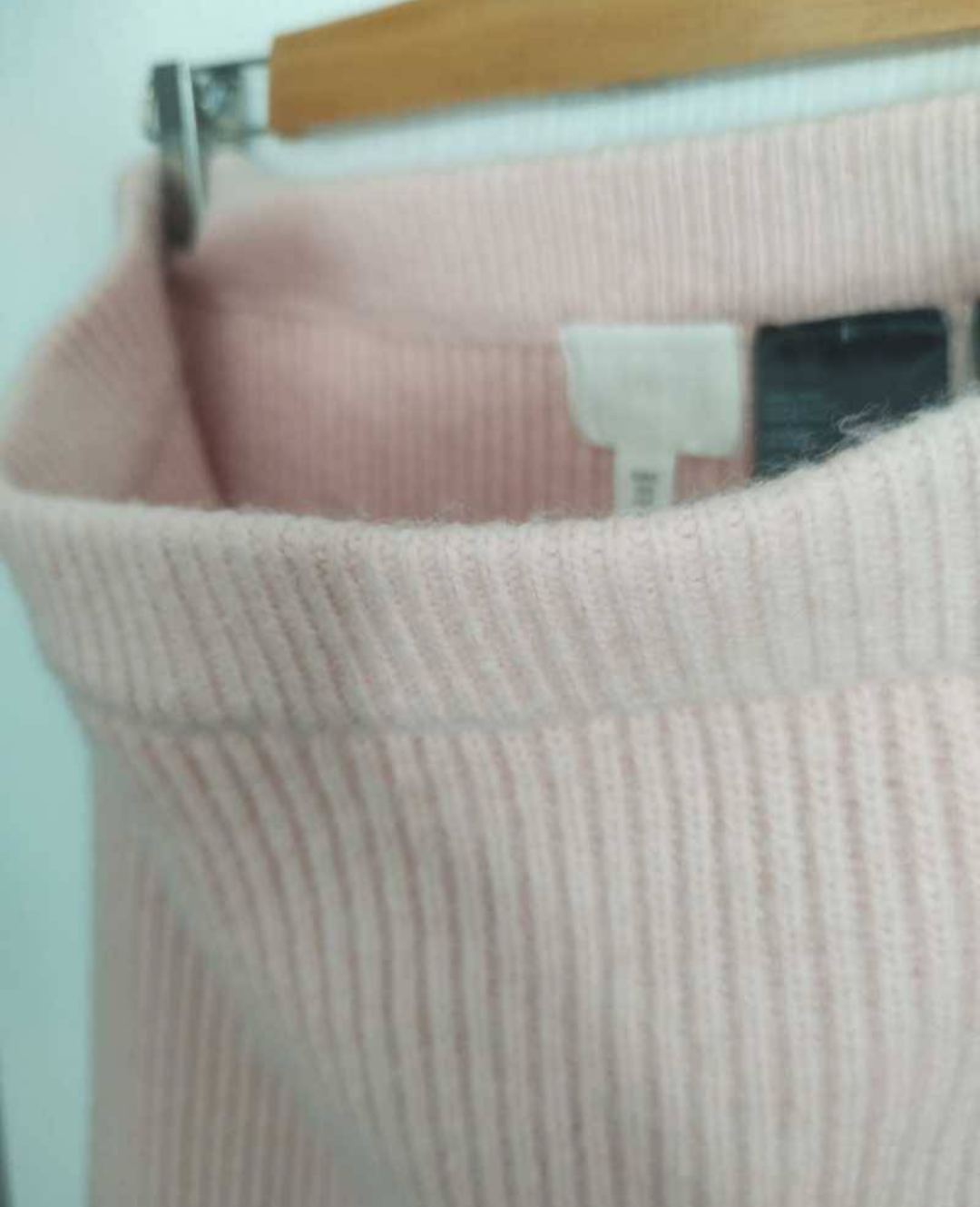 Falda de punto rosa bebé - miniatura 4