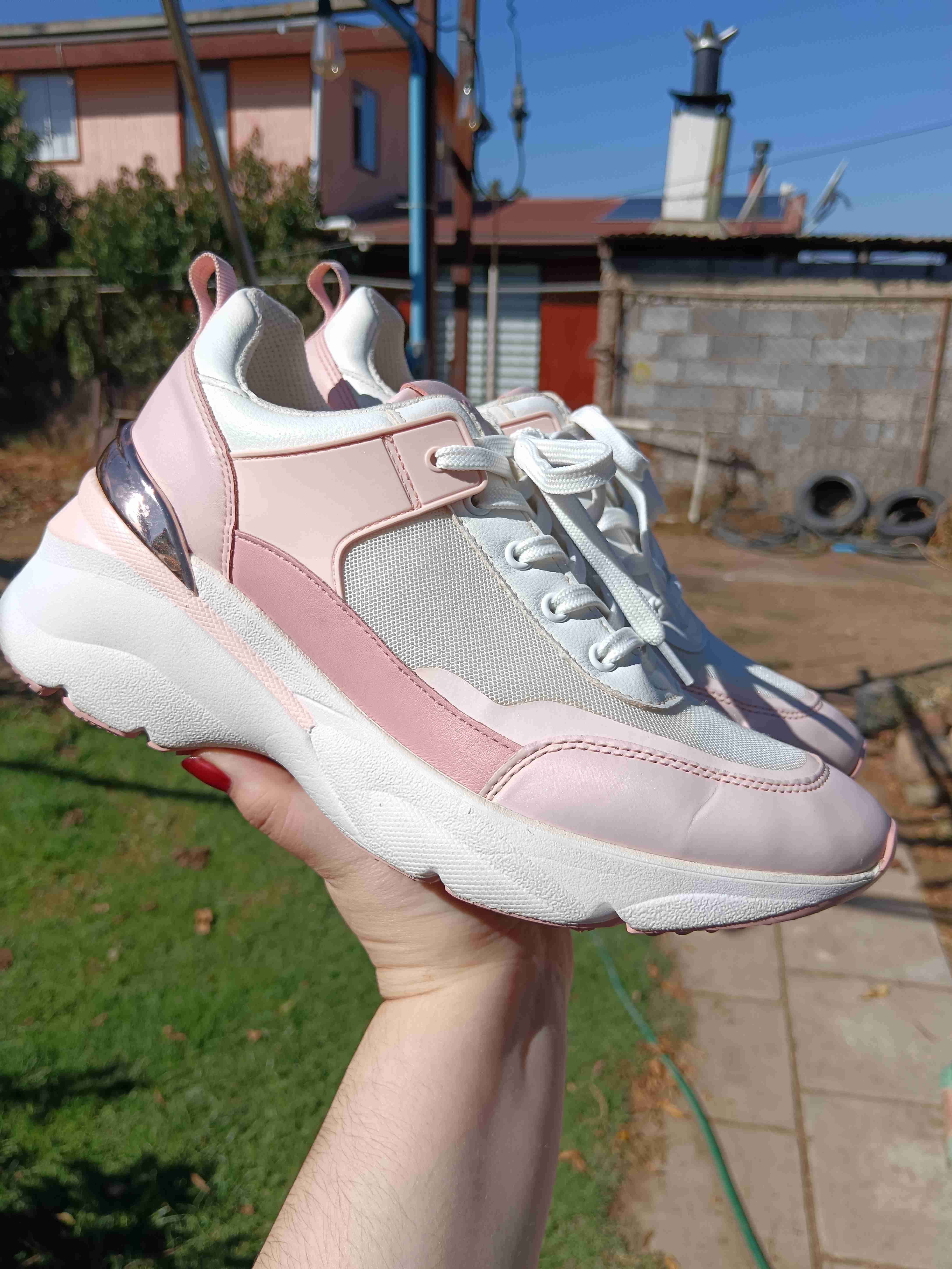 Zapatillas Aldo blancas y rosas - miniatura 2