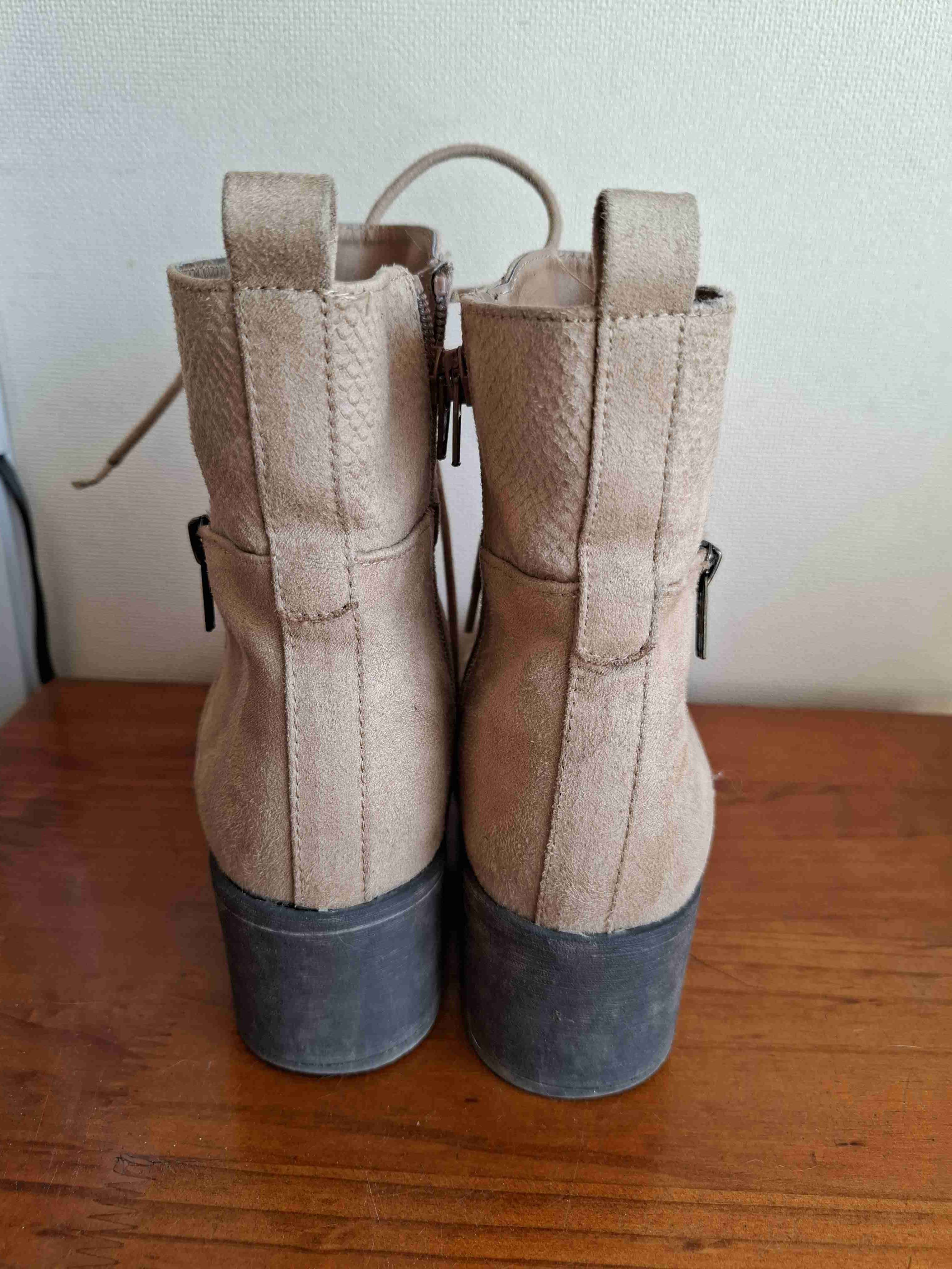 Botas beige casuales - miniatura 4