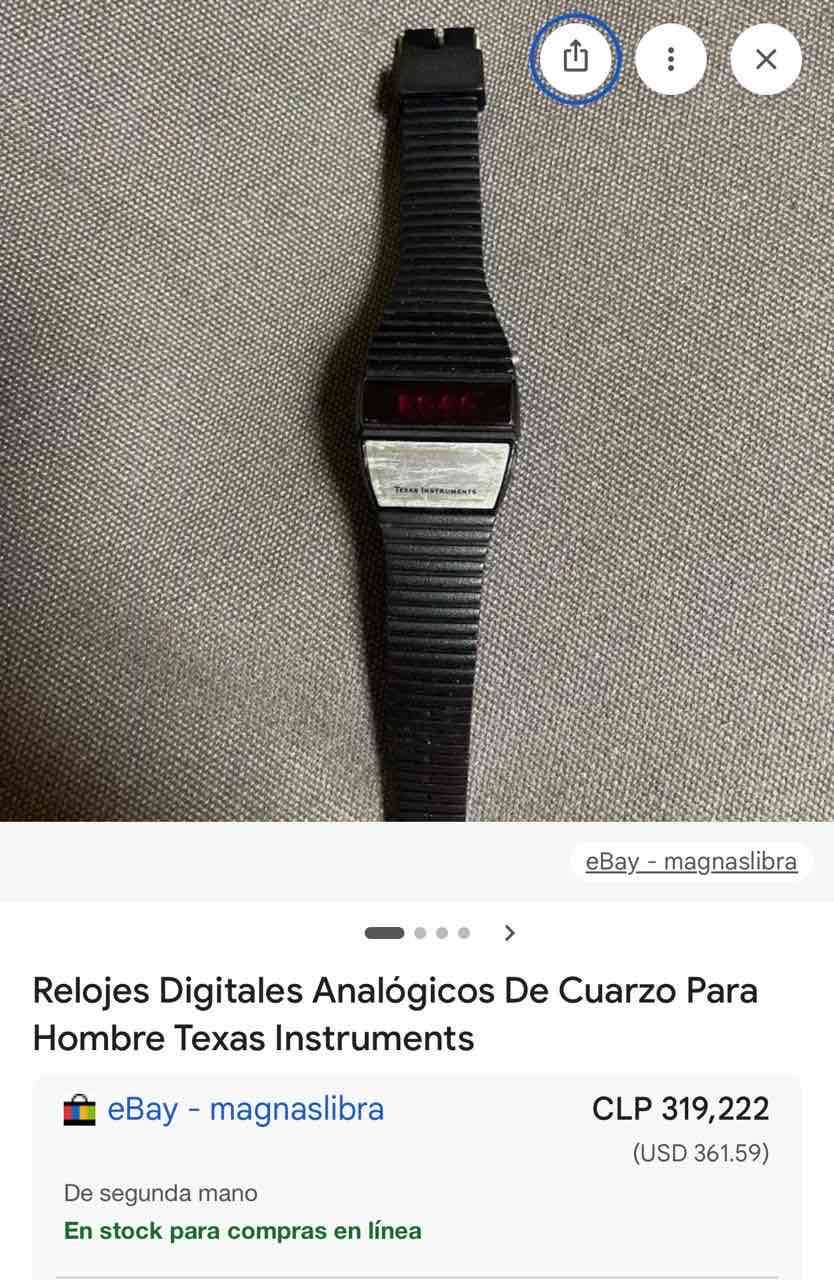 Reloj digital analogico Texas Instruments negro - miniatura 3