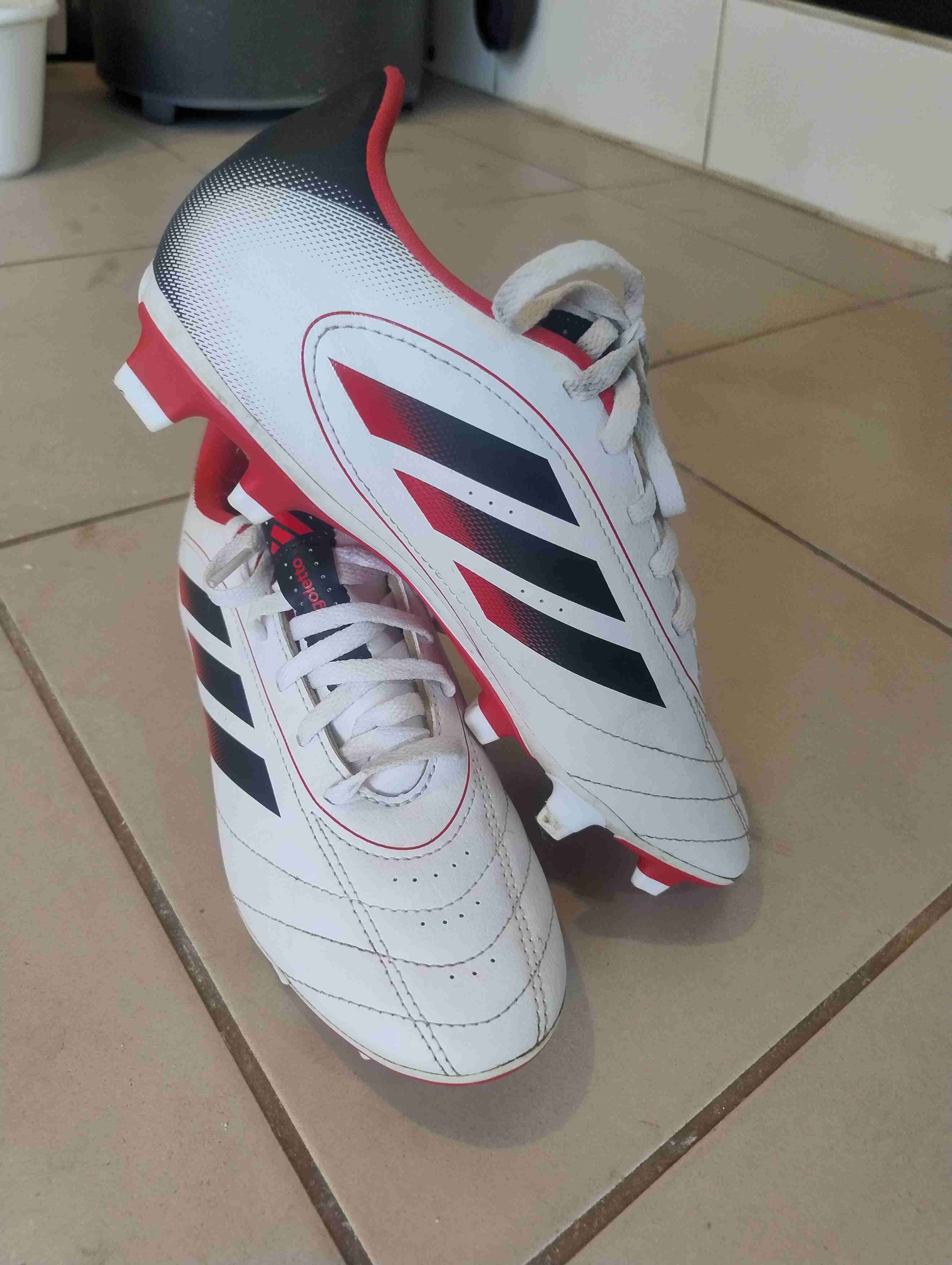 Chutiadores de fútbol blancas Adidas - miniatura 2