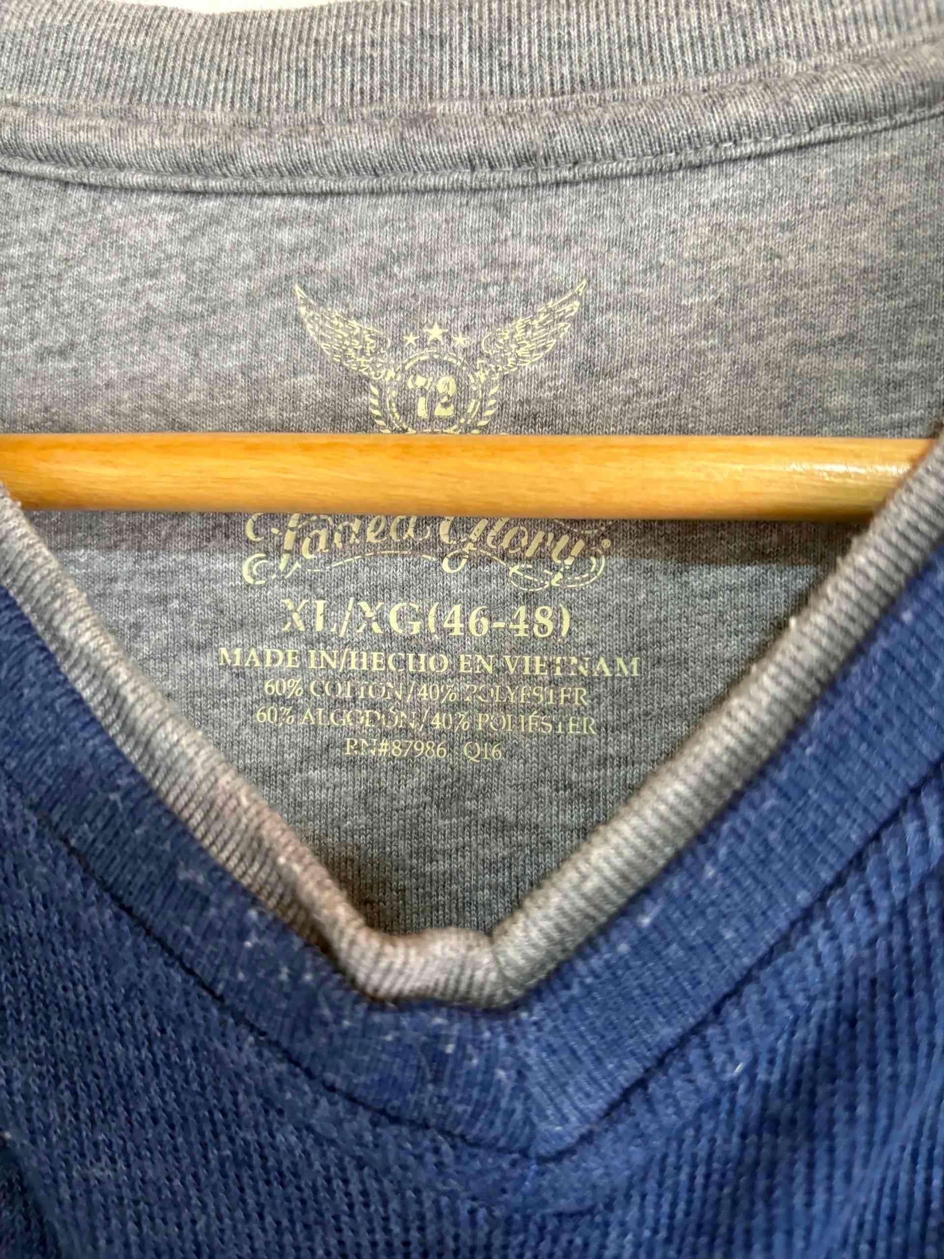 Suéter azul marino de hombre - miniatura 3