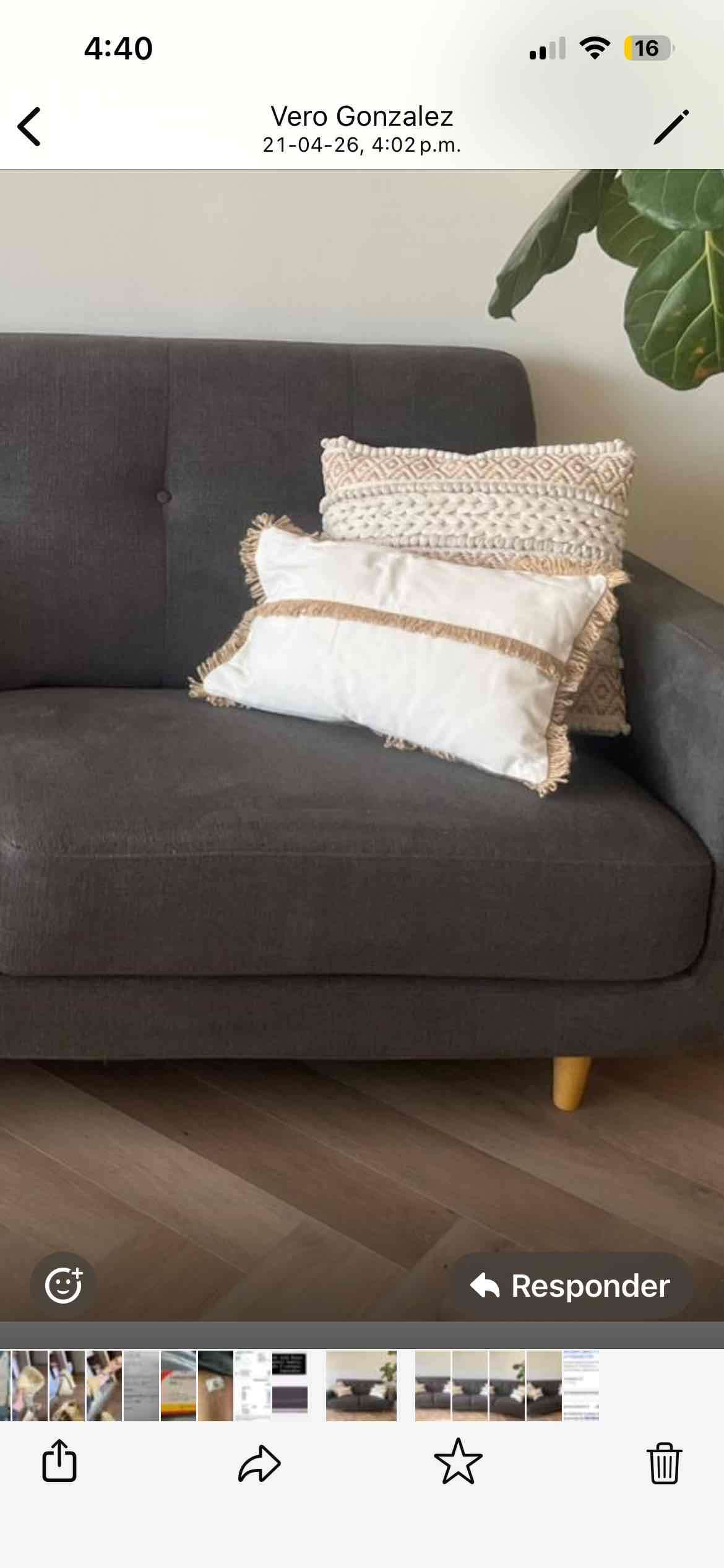 Sofá Rosen 3 cuerpos grafito - miniatura 4