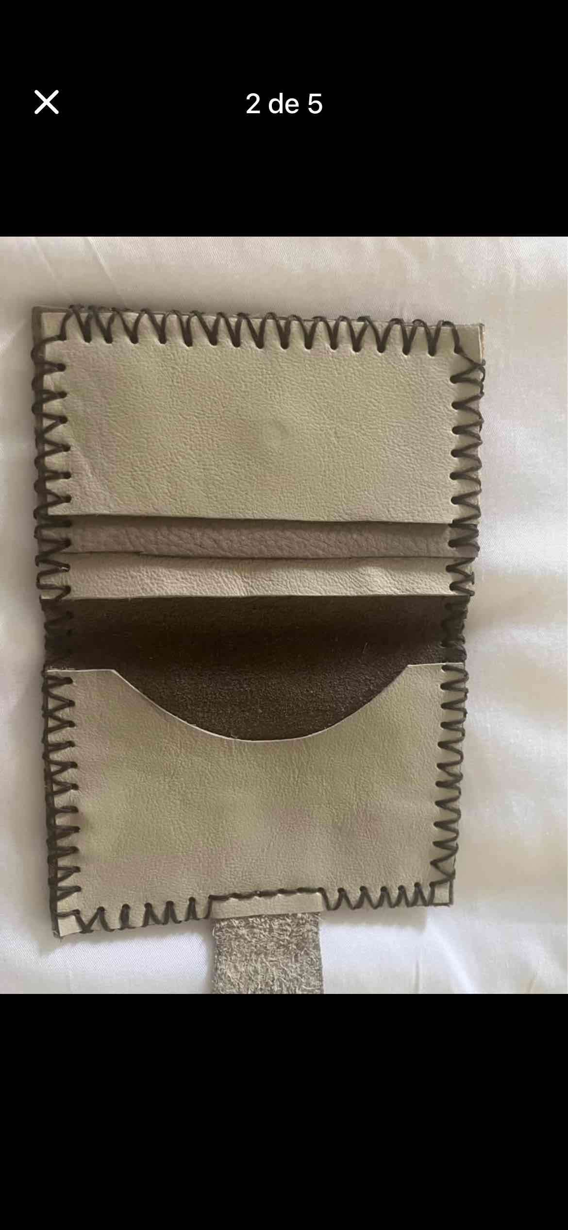 Billetera nueva 100% cuero  libreta de cuero - miniatura 1