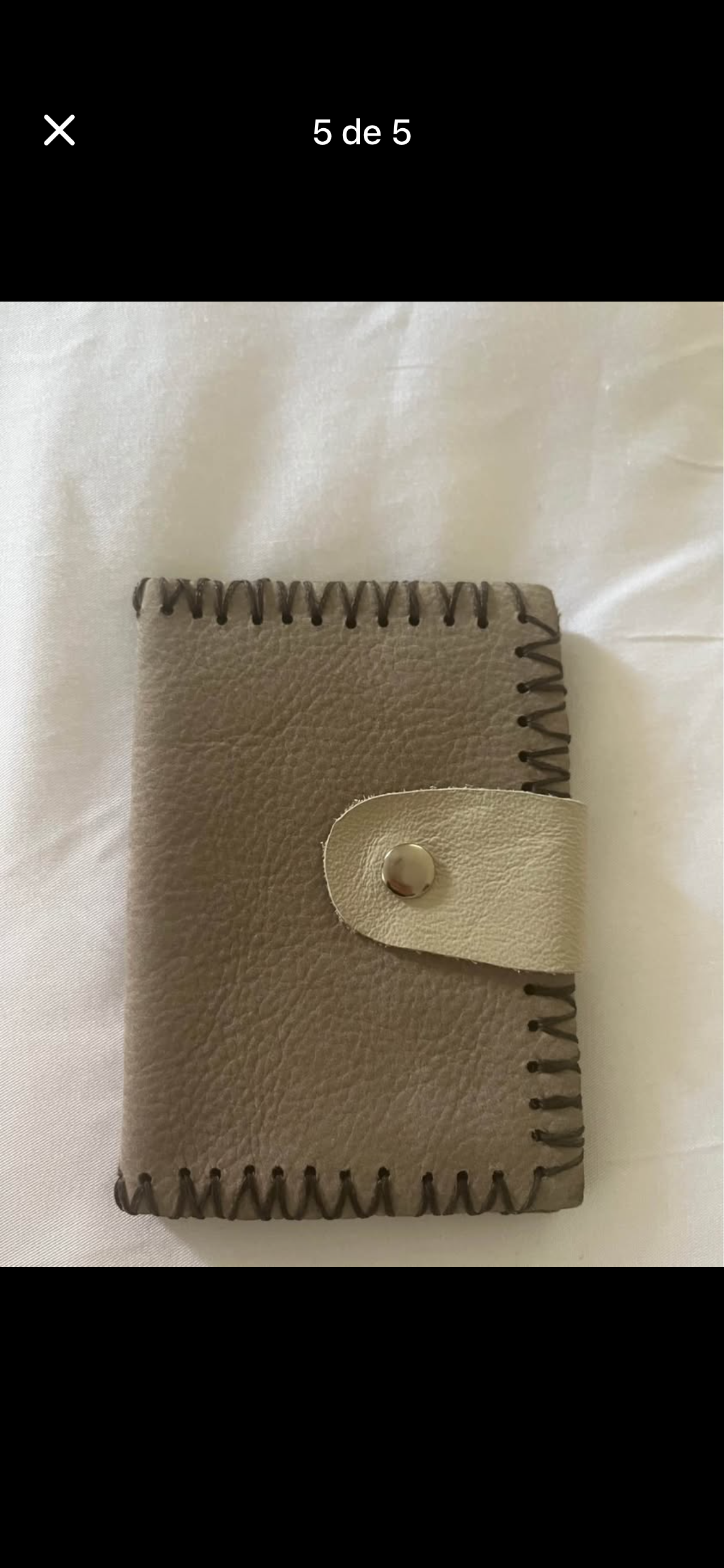 Billetera nueva 100% cuero  libreta de cuero - miniatura 3