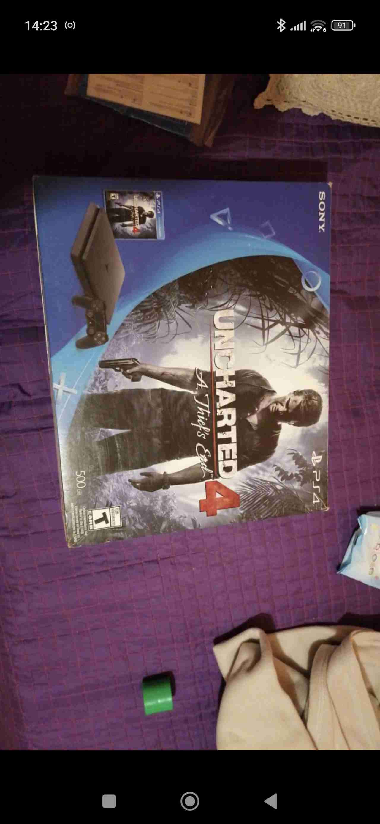 Consola PlayStation negra usada - miniatura 2