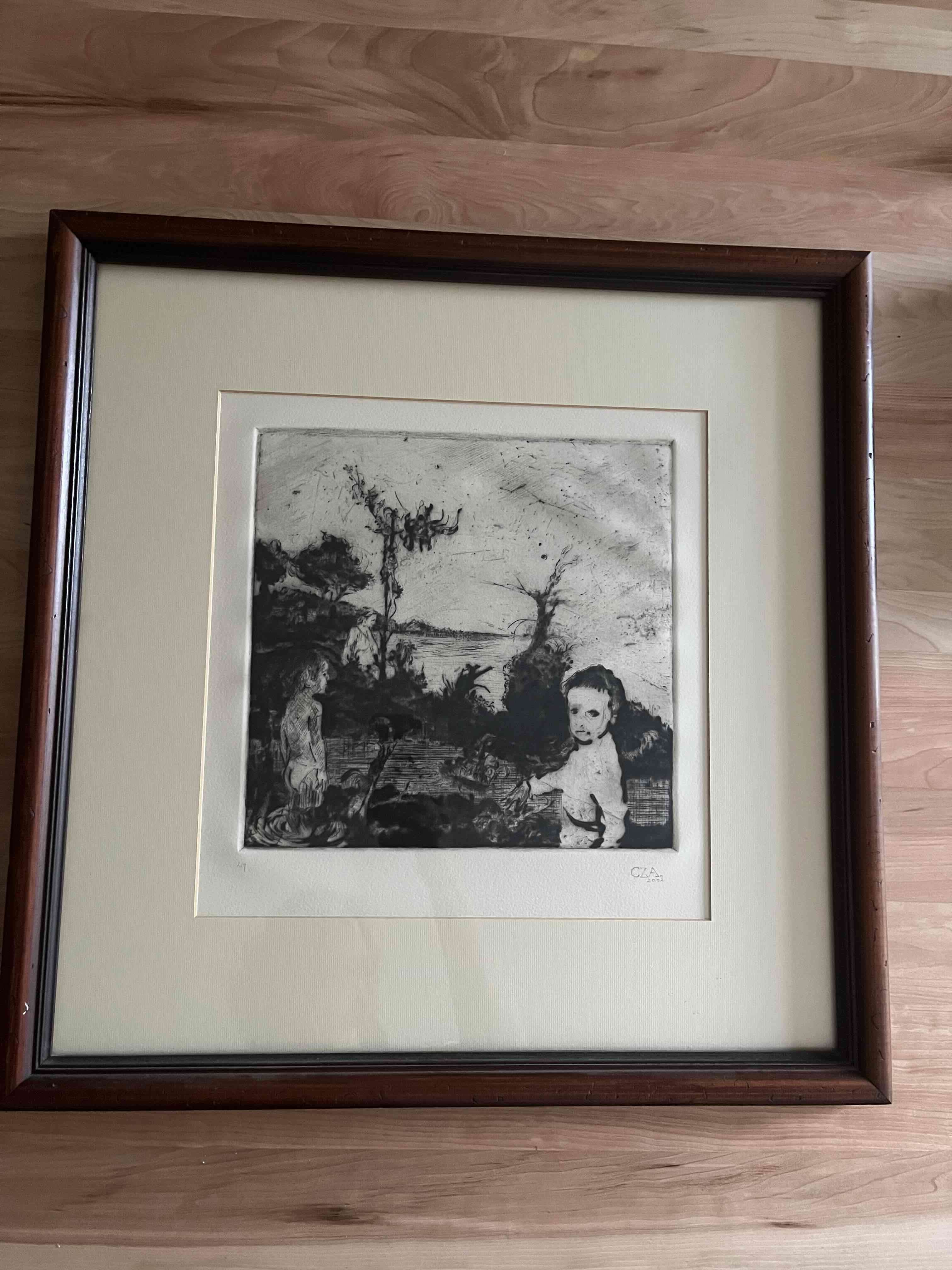 Grabado  enmarcado 53 x 53 - miniatura 1