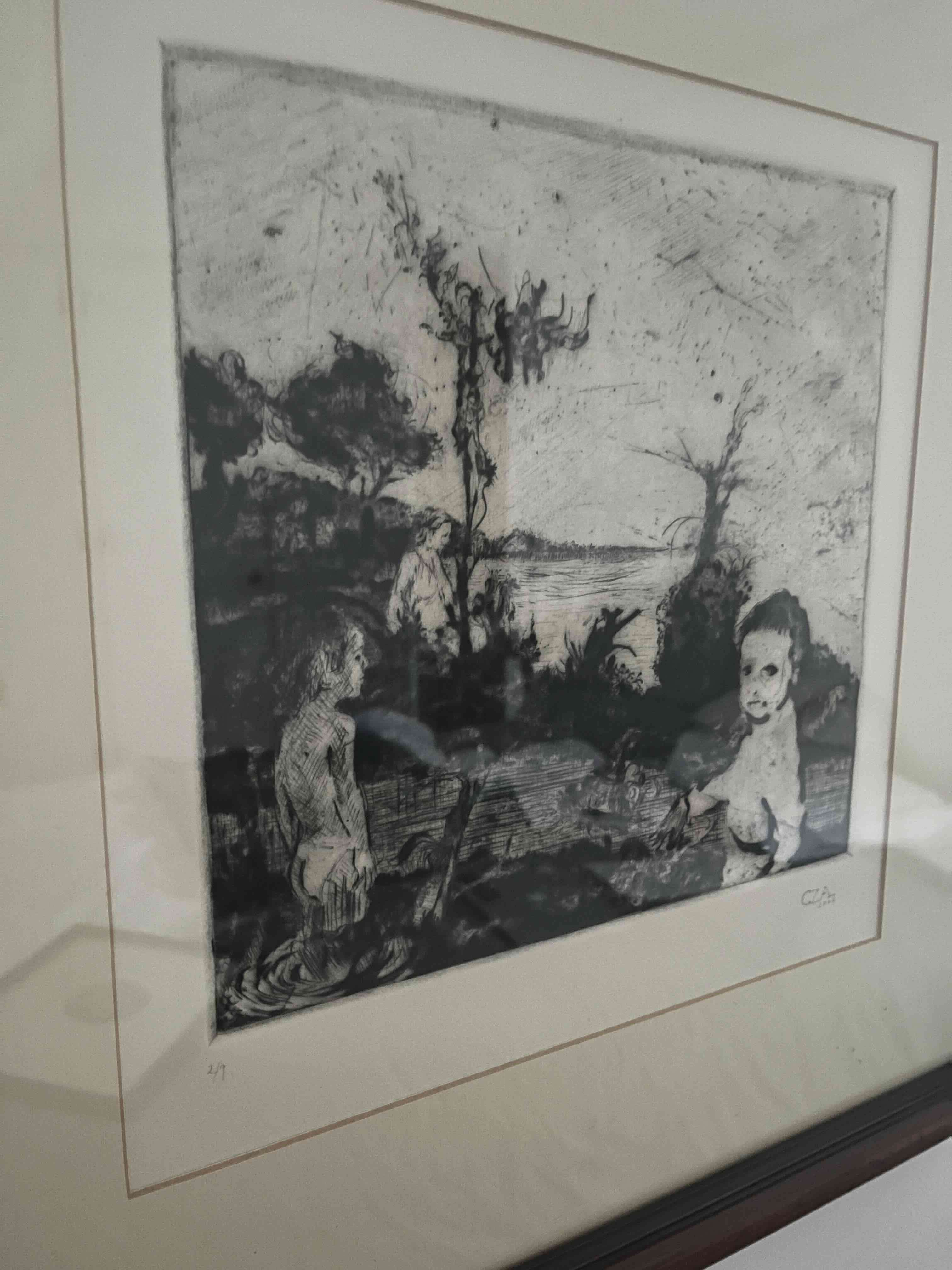 Grabado  enmarcado 53 x 53 - miniatura 6