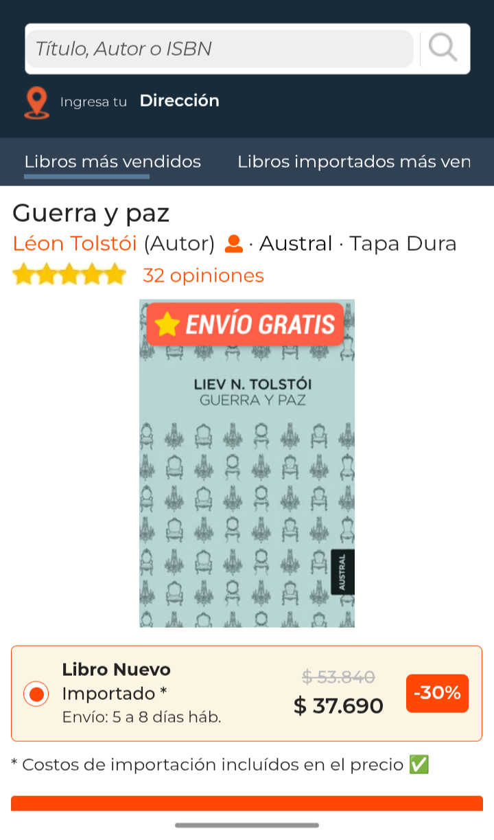 Libro Guerra y Paz Tolstói - miniatura 4