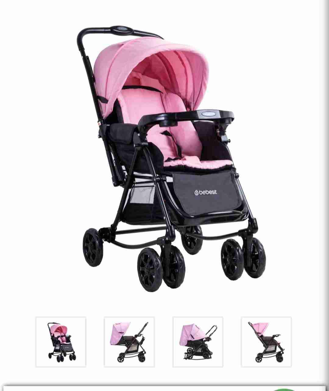 Coche cuna rosado - miniatura 4