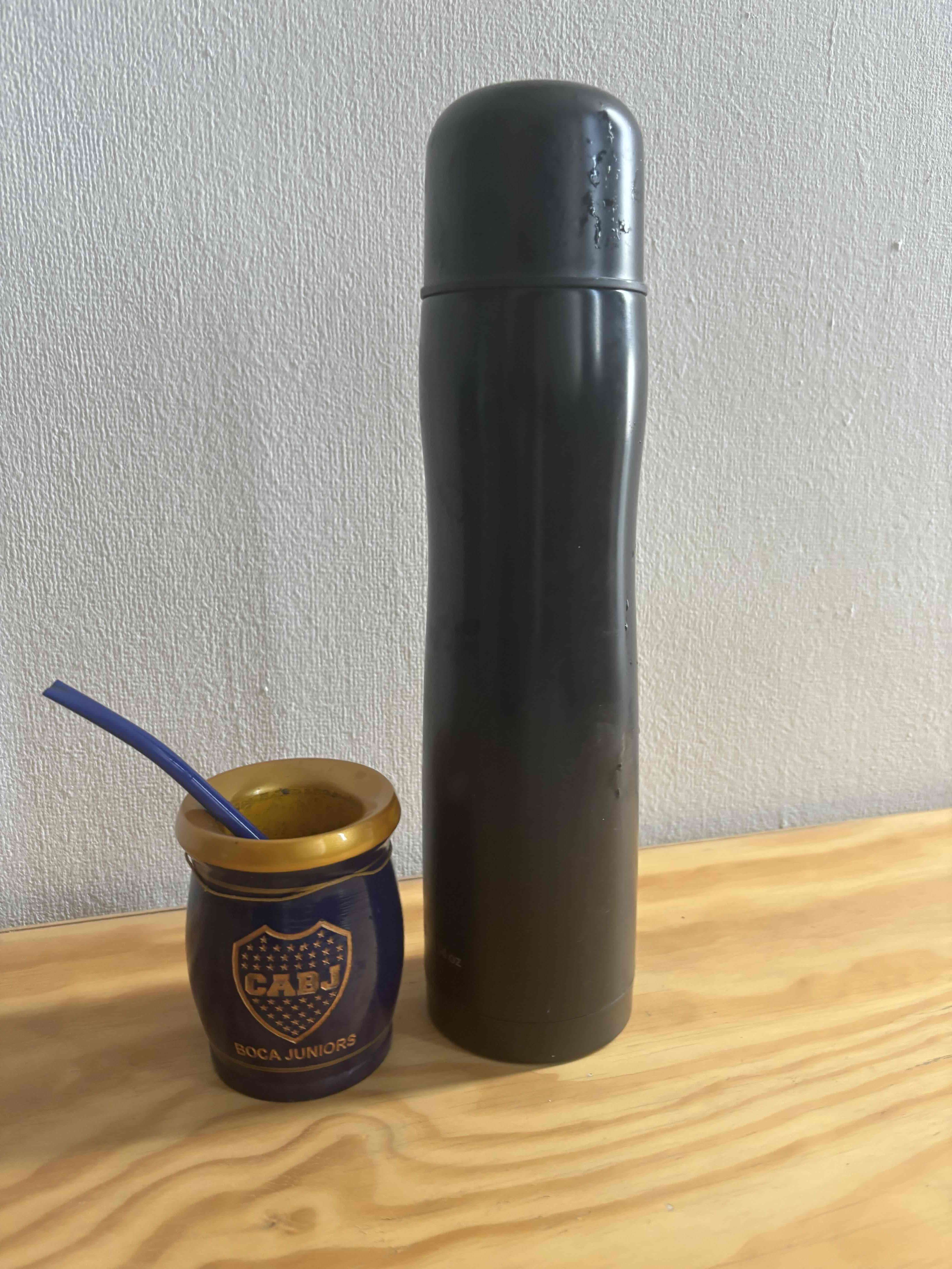 Termo negro y mate Boca Juniors - miniatura 1