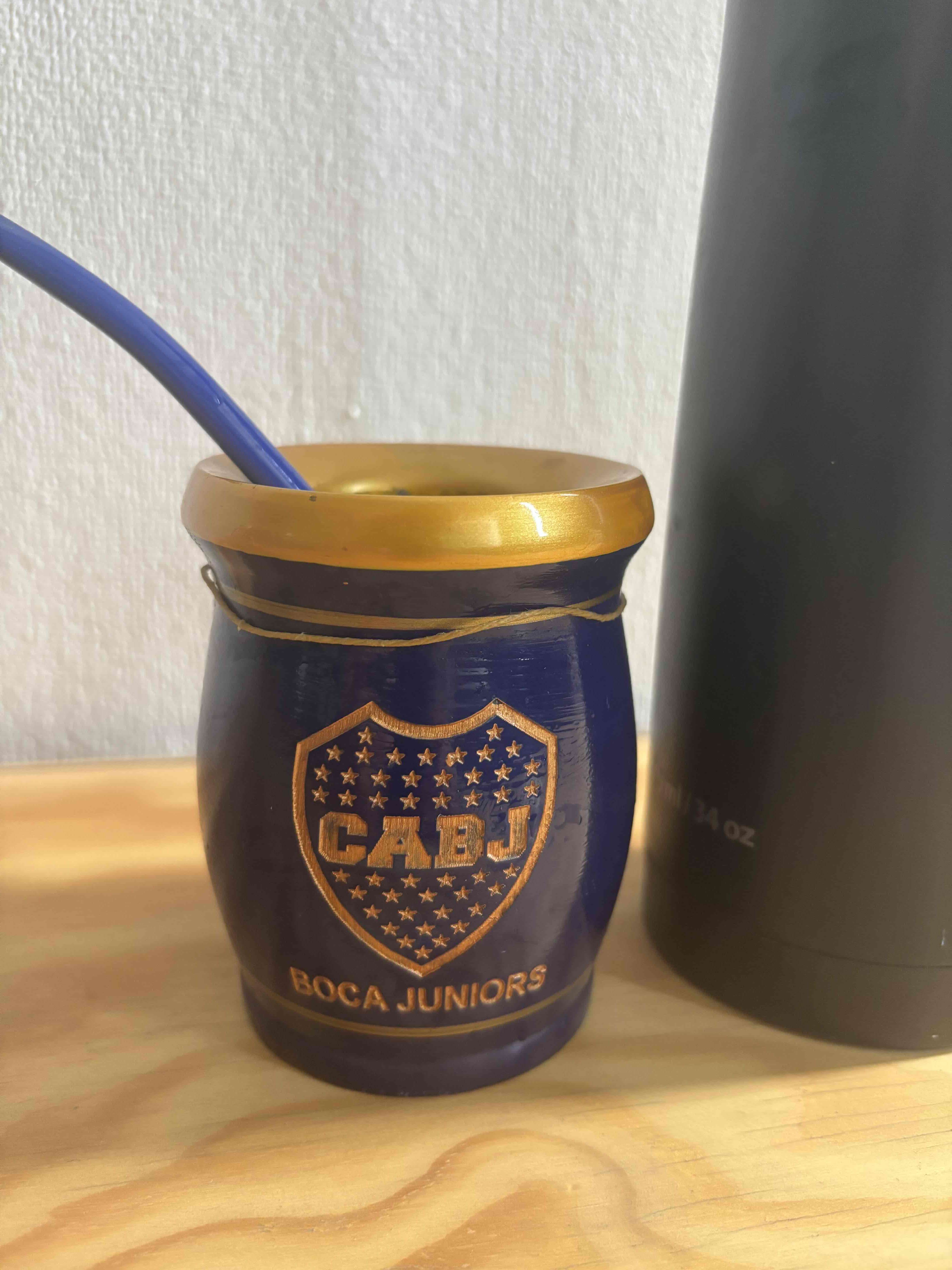 Termo negro y mate Boca Juniors - miniatura 2