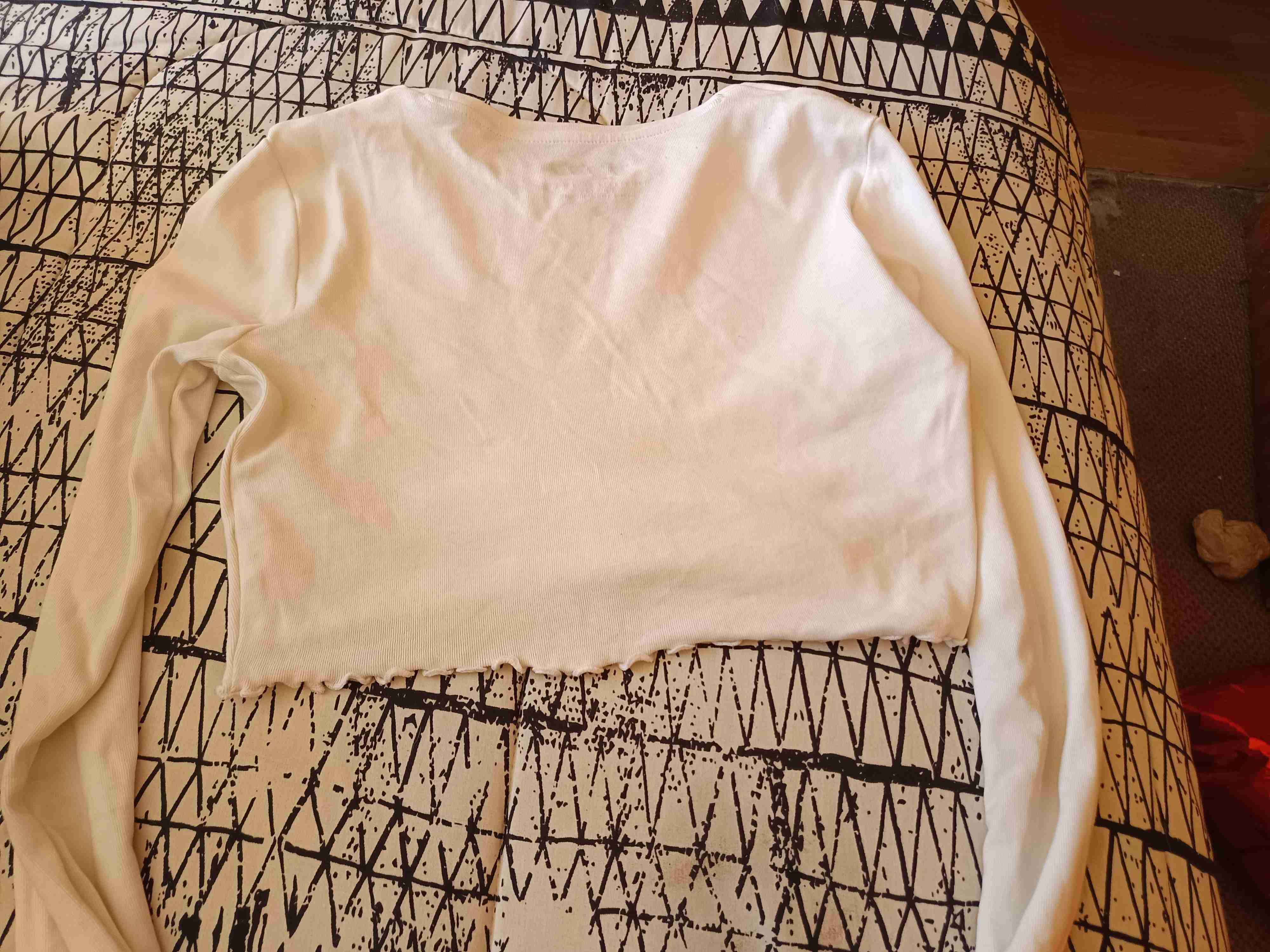 Polera blanca manga larga - miniatura 2