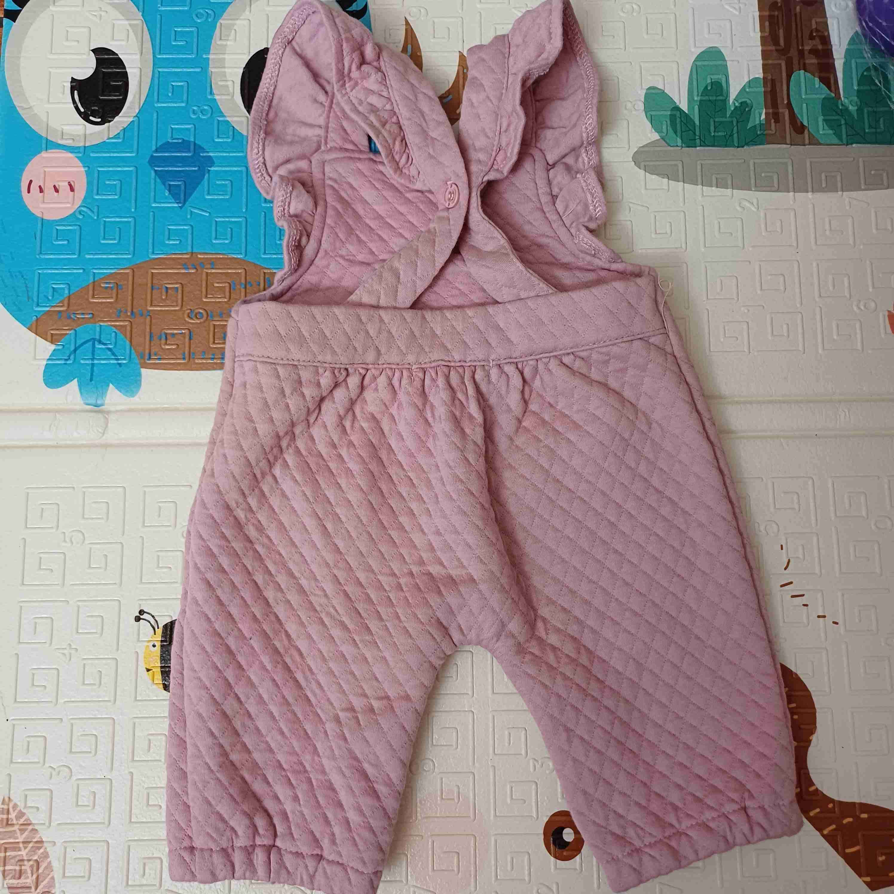 Enterito bebé rosa con bordado - miniatura 2