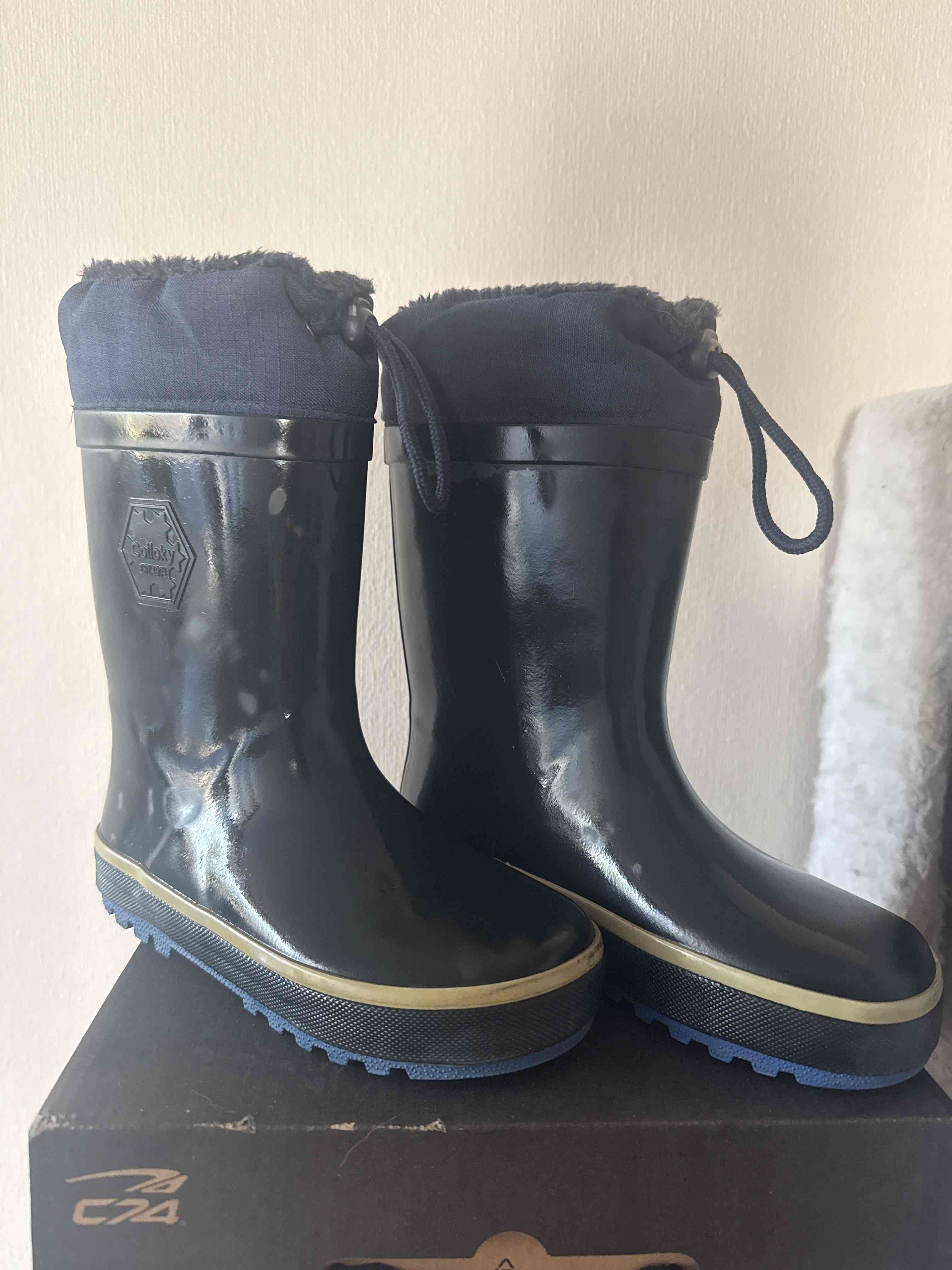 Botas de lluvia azules para niños - miniatura 1