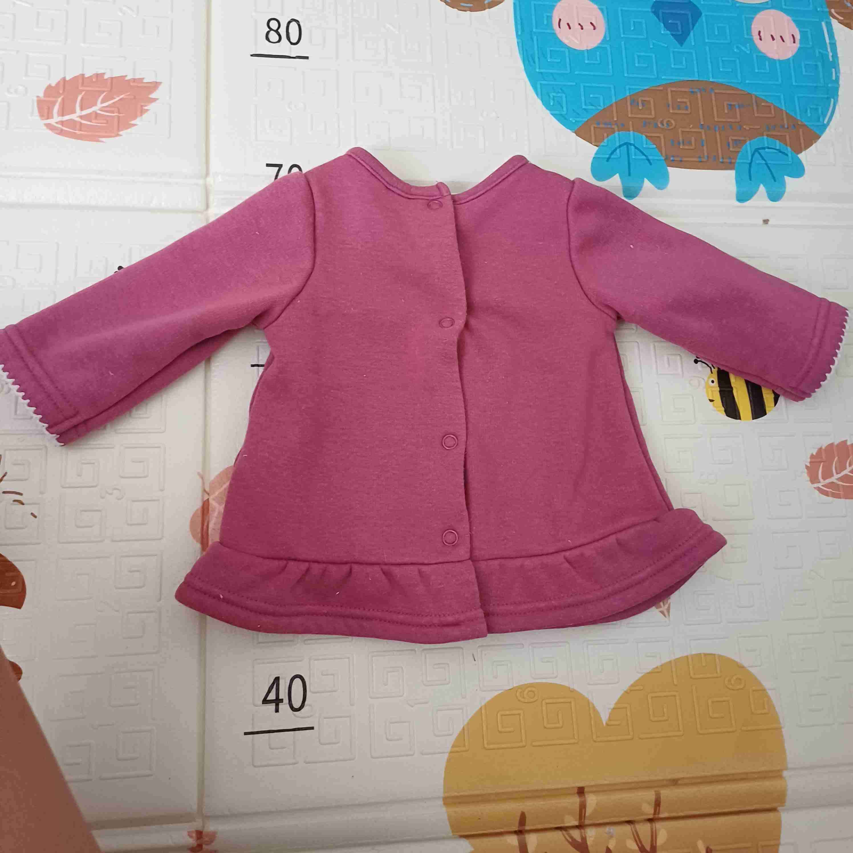 Vestido bebé rosado Boho - miniatura 2