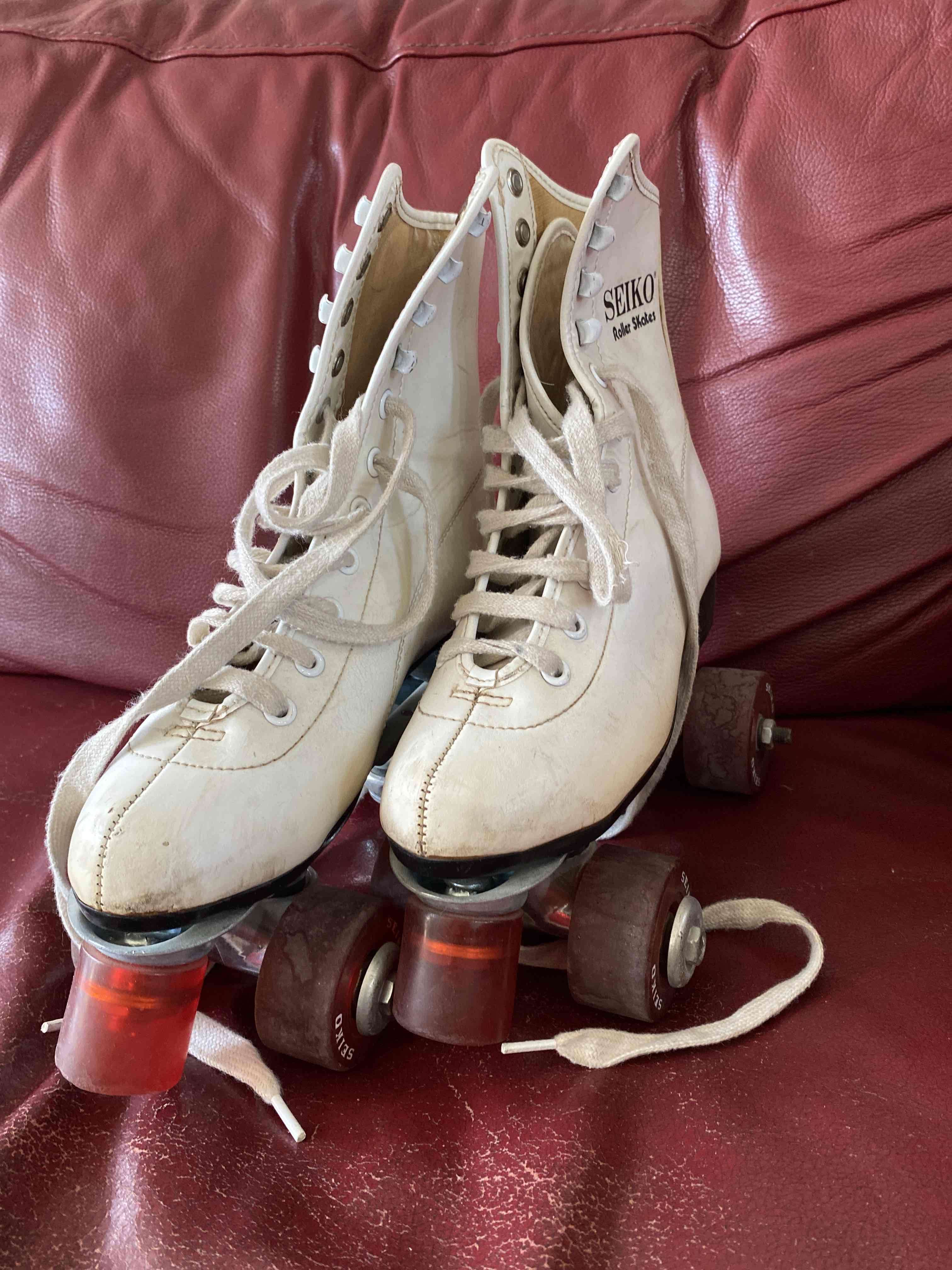 Patines Seiko blancos retro 36, 23cm - miniatura 2