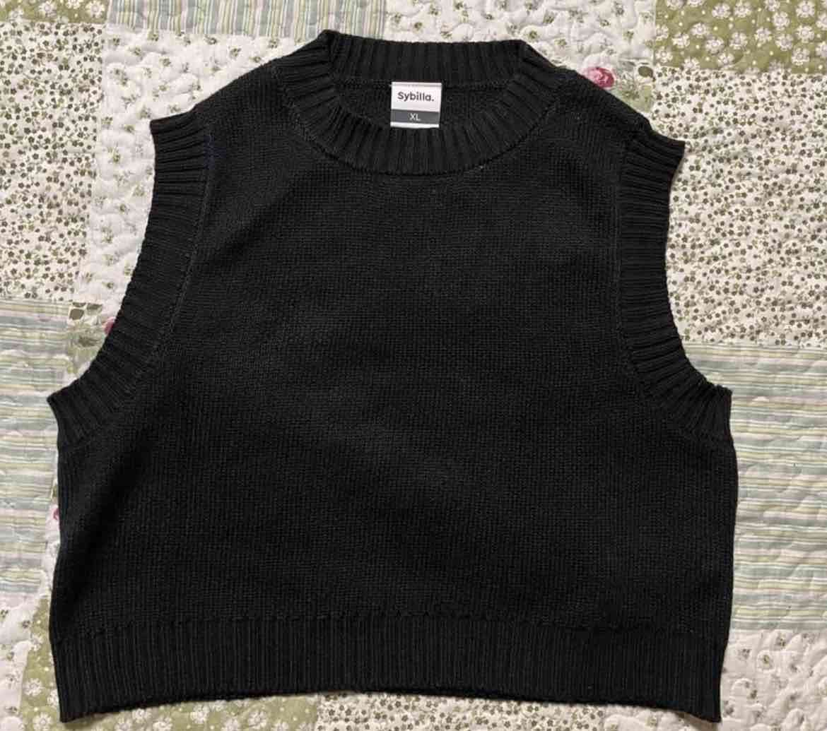 Chaleco sin mangas negro Sybilla VEST