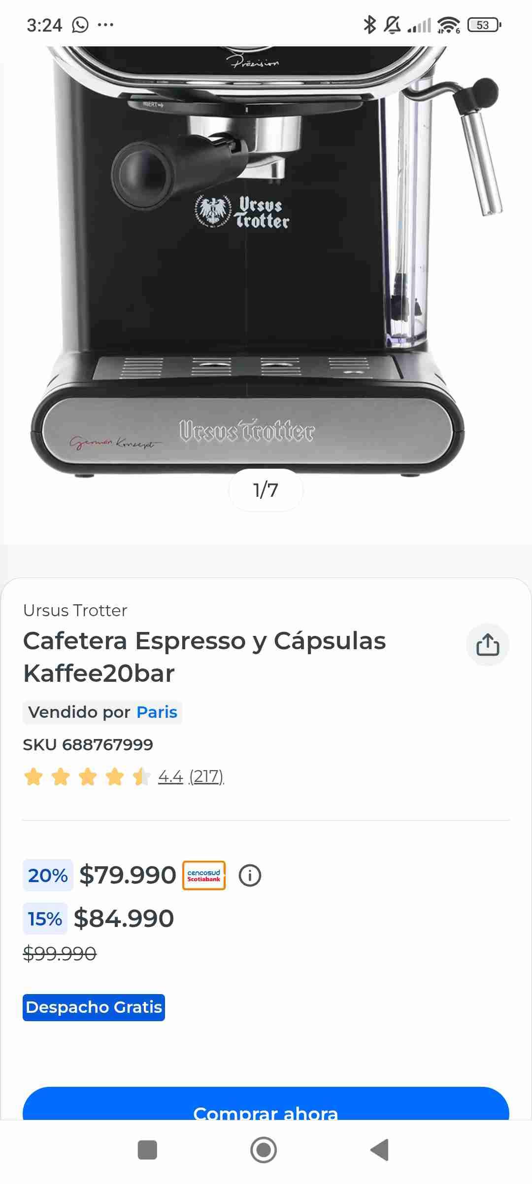 Cafetera espresso Ursus Trotter - miniatura 2