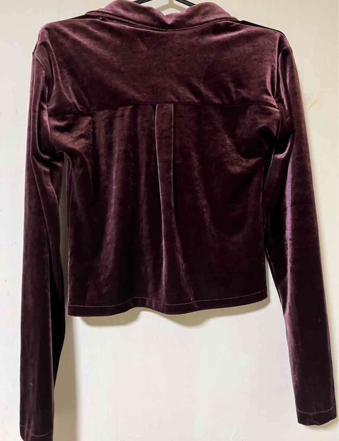 Camisa de terciopelo granate - miniatura 2