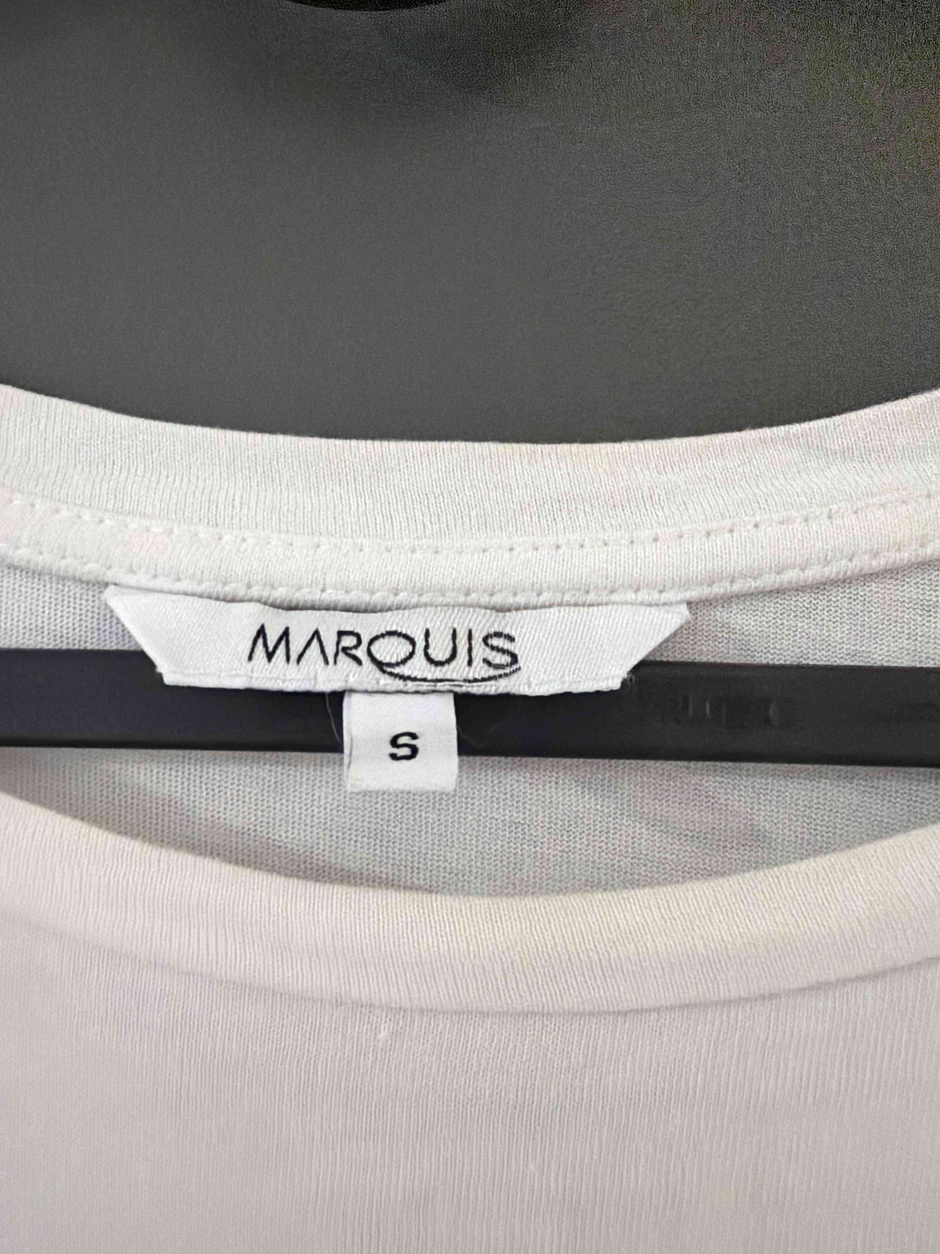 Polera blanca con diseño geométrico en lentejuelas - miniatura 3