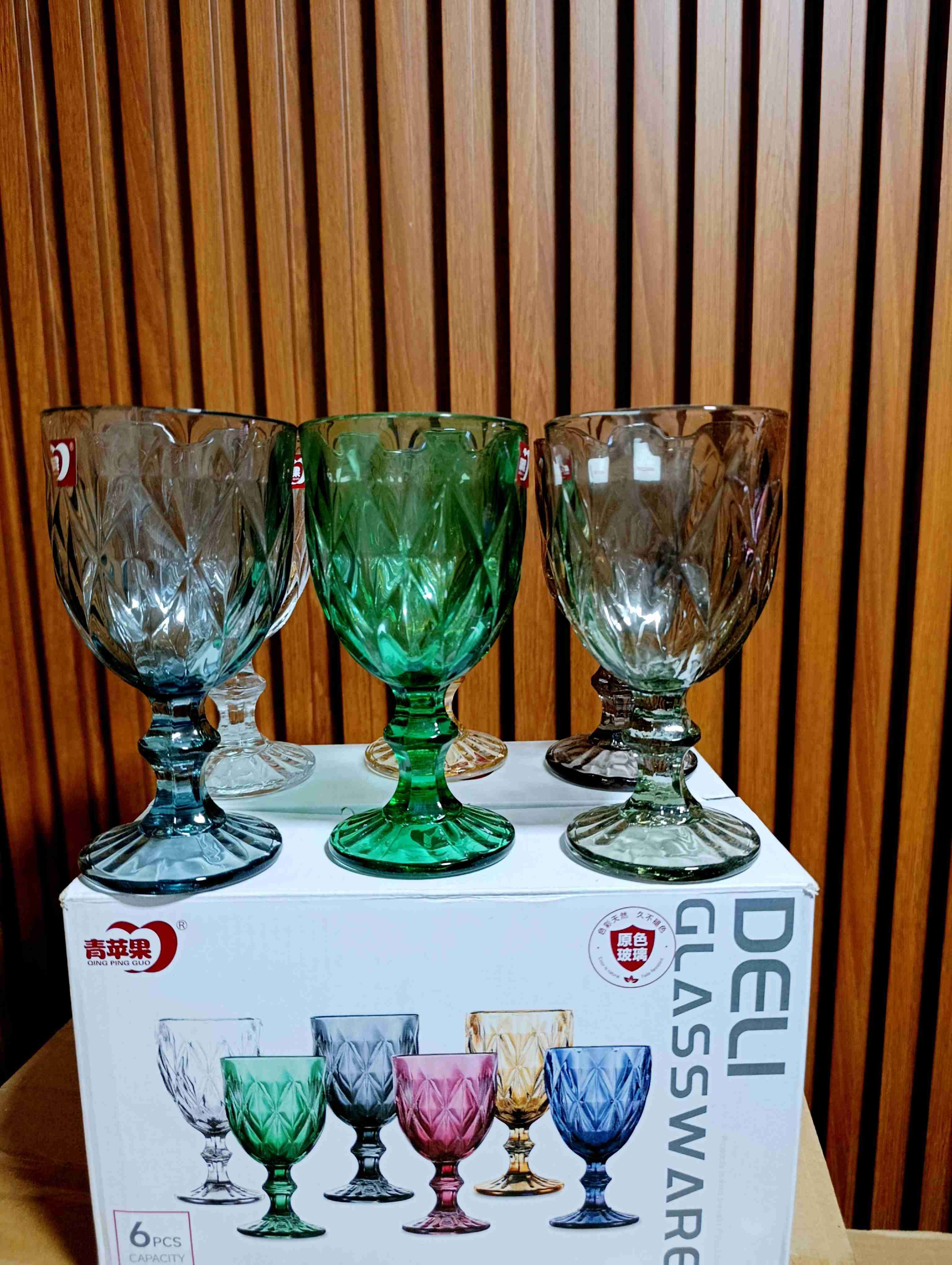 Juego de copas de vidrio vintage ✨ - miniatura 1