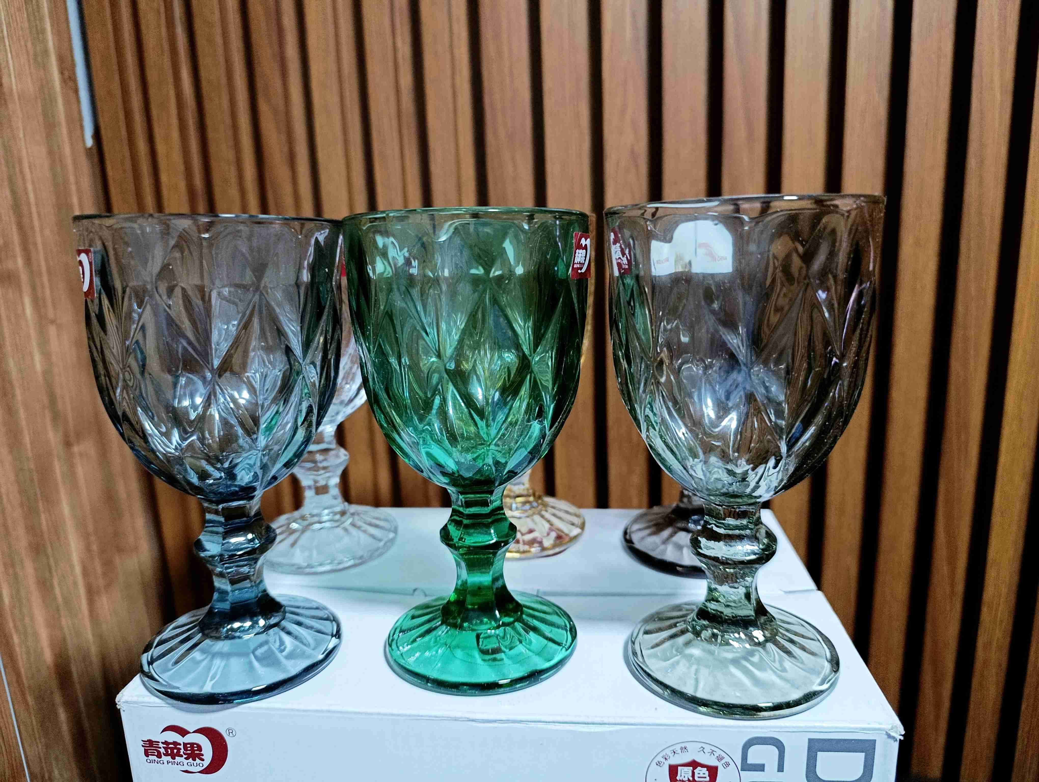 Juego de copas de vidrio vintage ✨ - miniatura 3