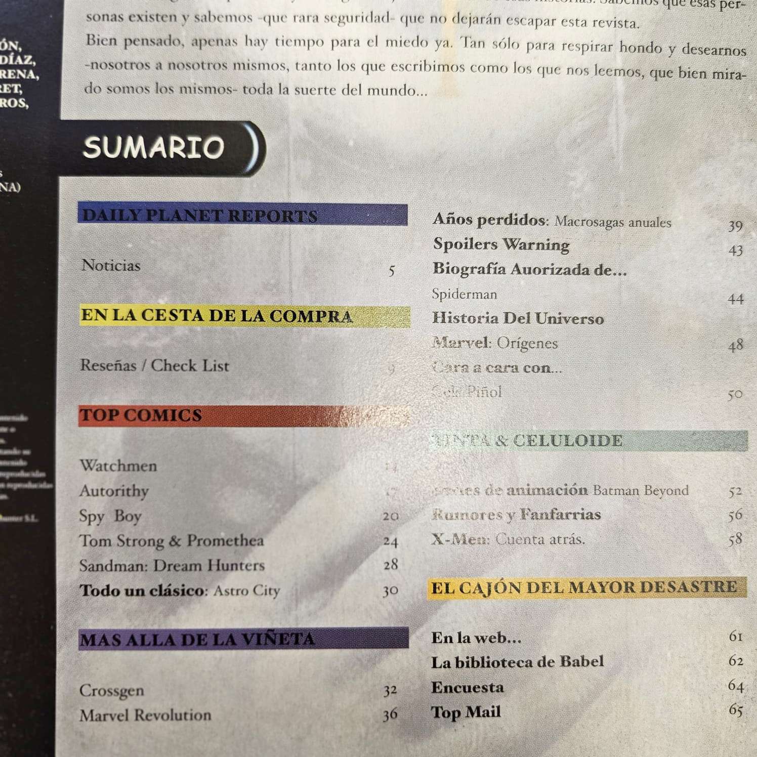 Revista TOP COMICS #1 (jun 2000) - miniatura 2