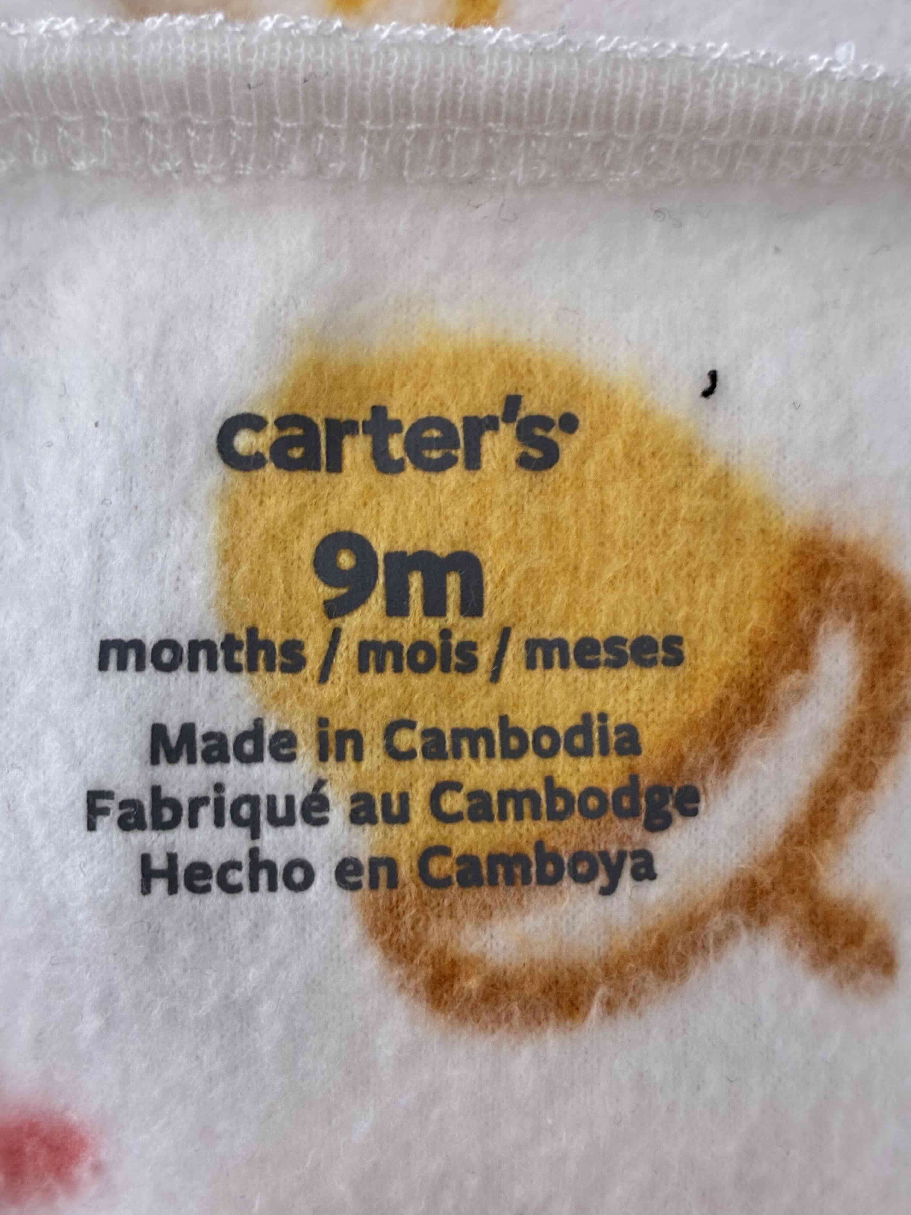 Pijama enterito de bebé con estampado floral - miniatura 2