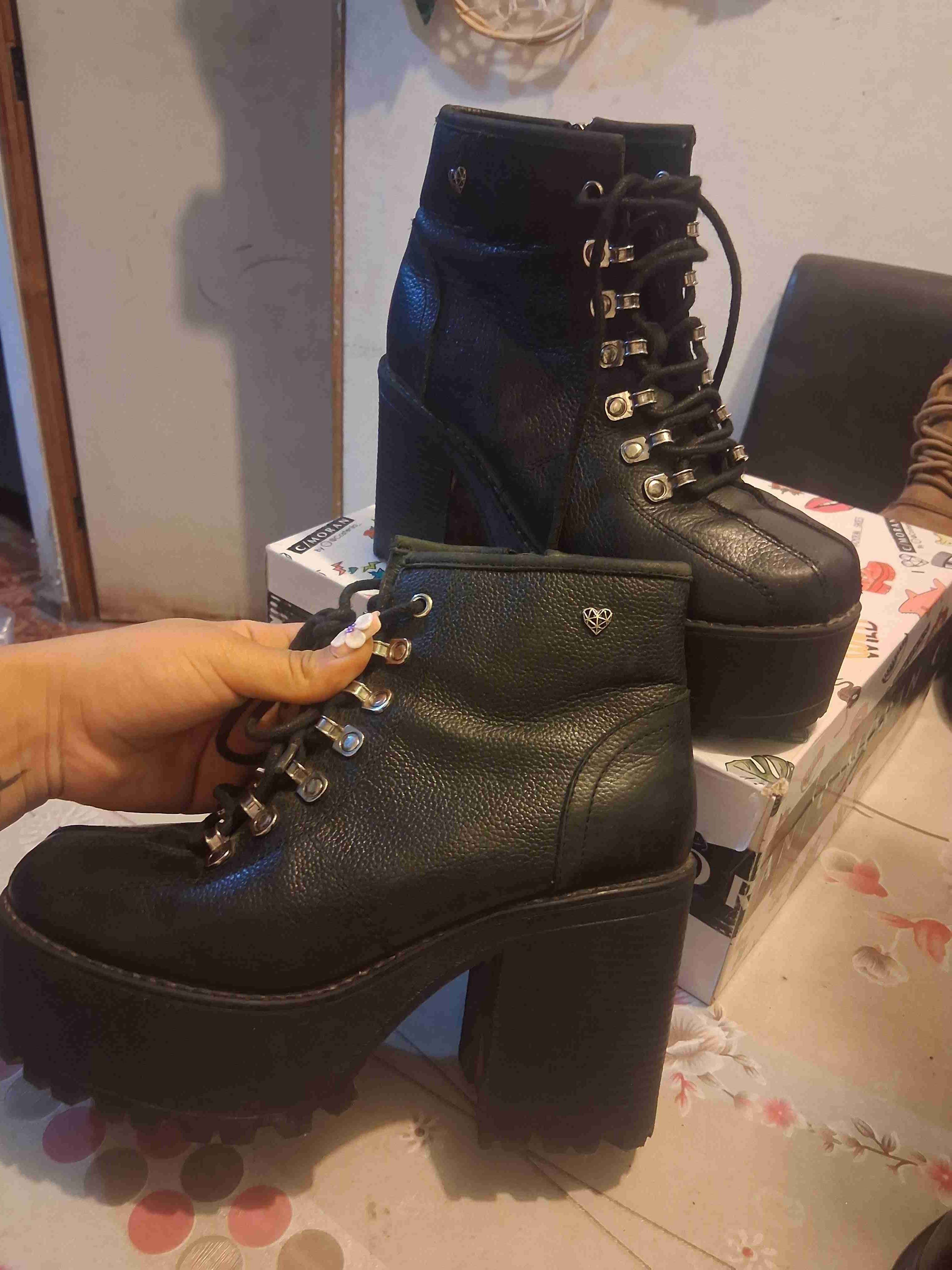 Botines de plataforma negros - miniatura 2