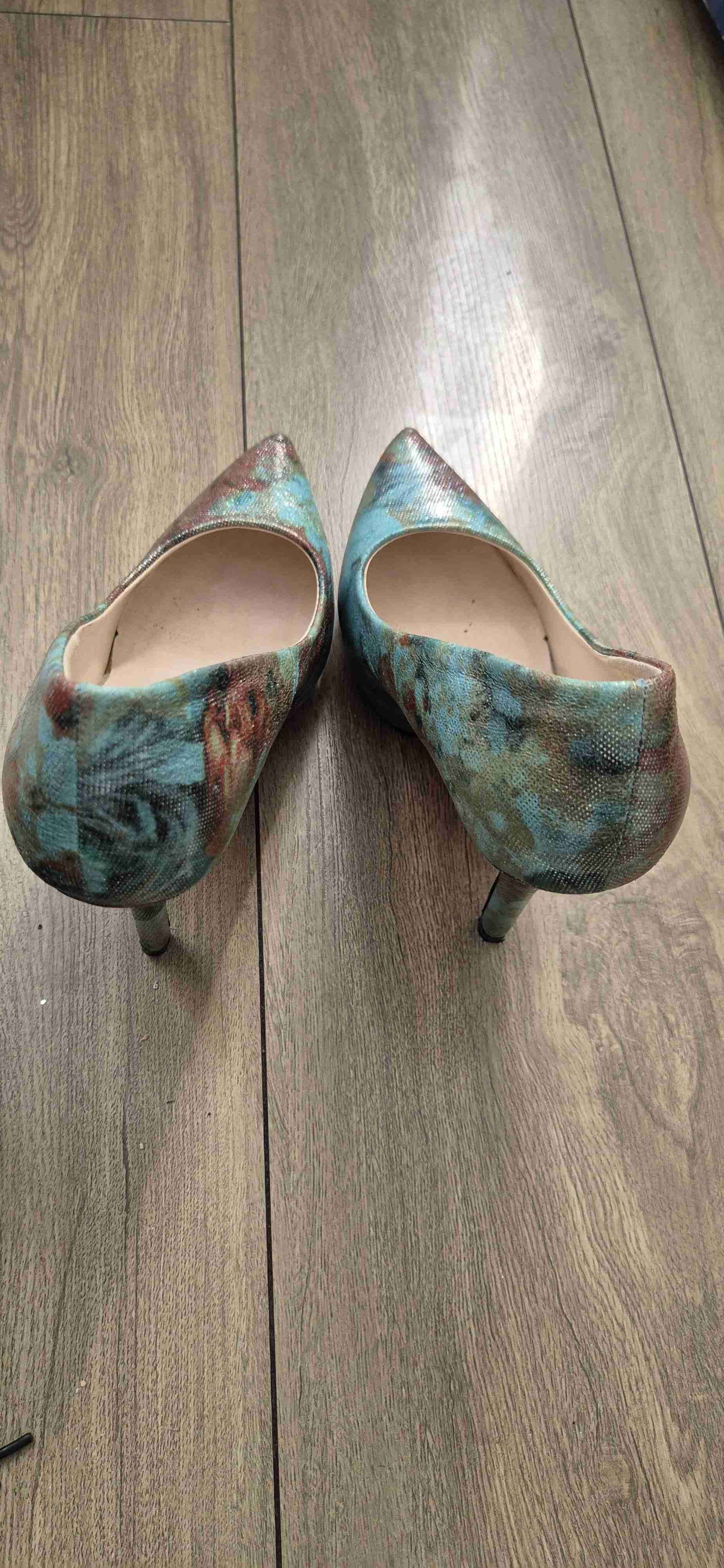 Zapatos de tacón con estampado flora.l - miniatura 2