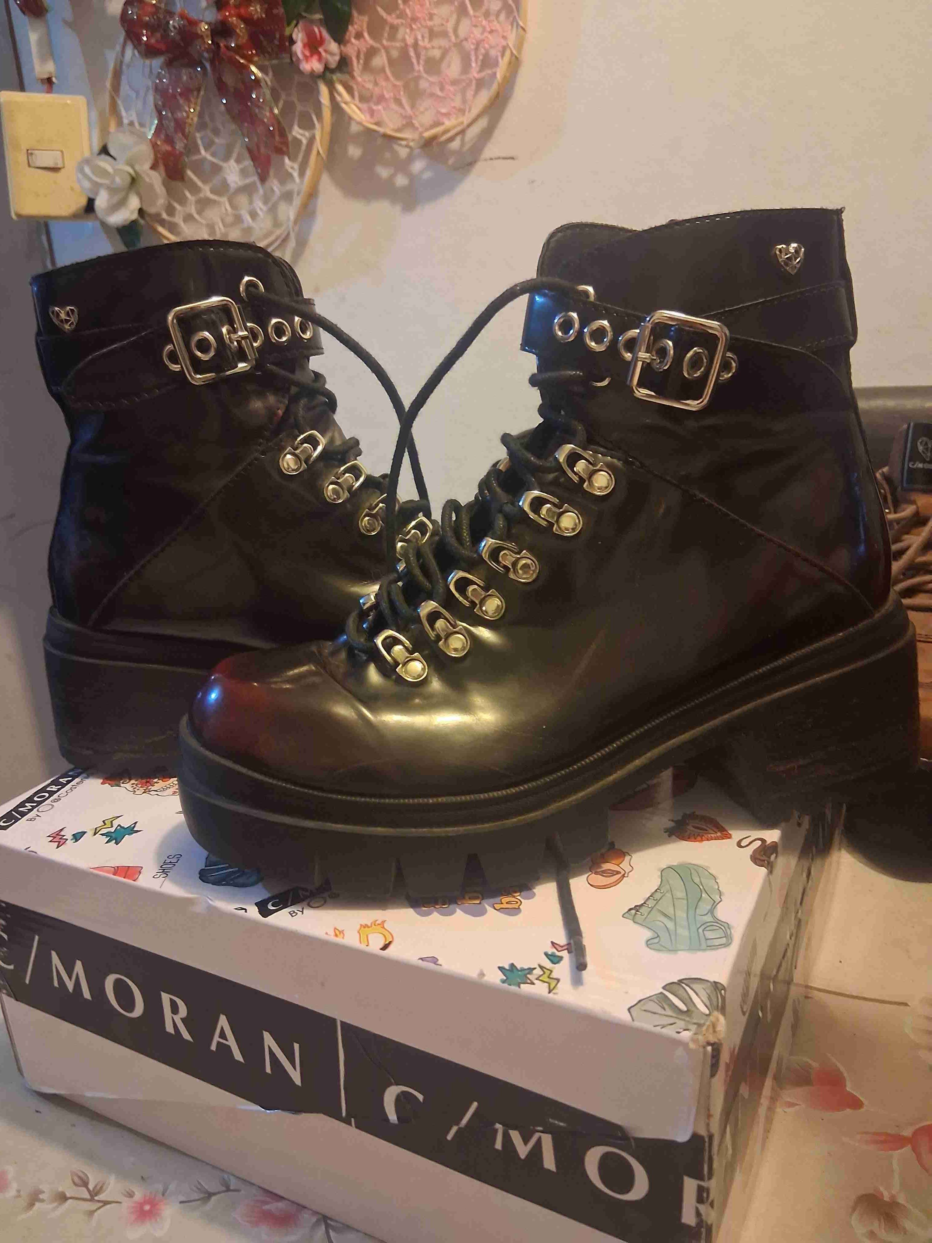 Botines negros con plataforma - miniatura 2