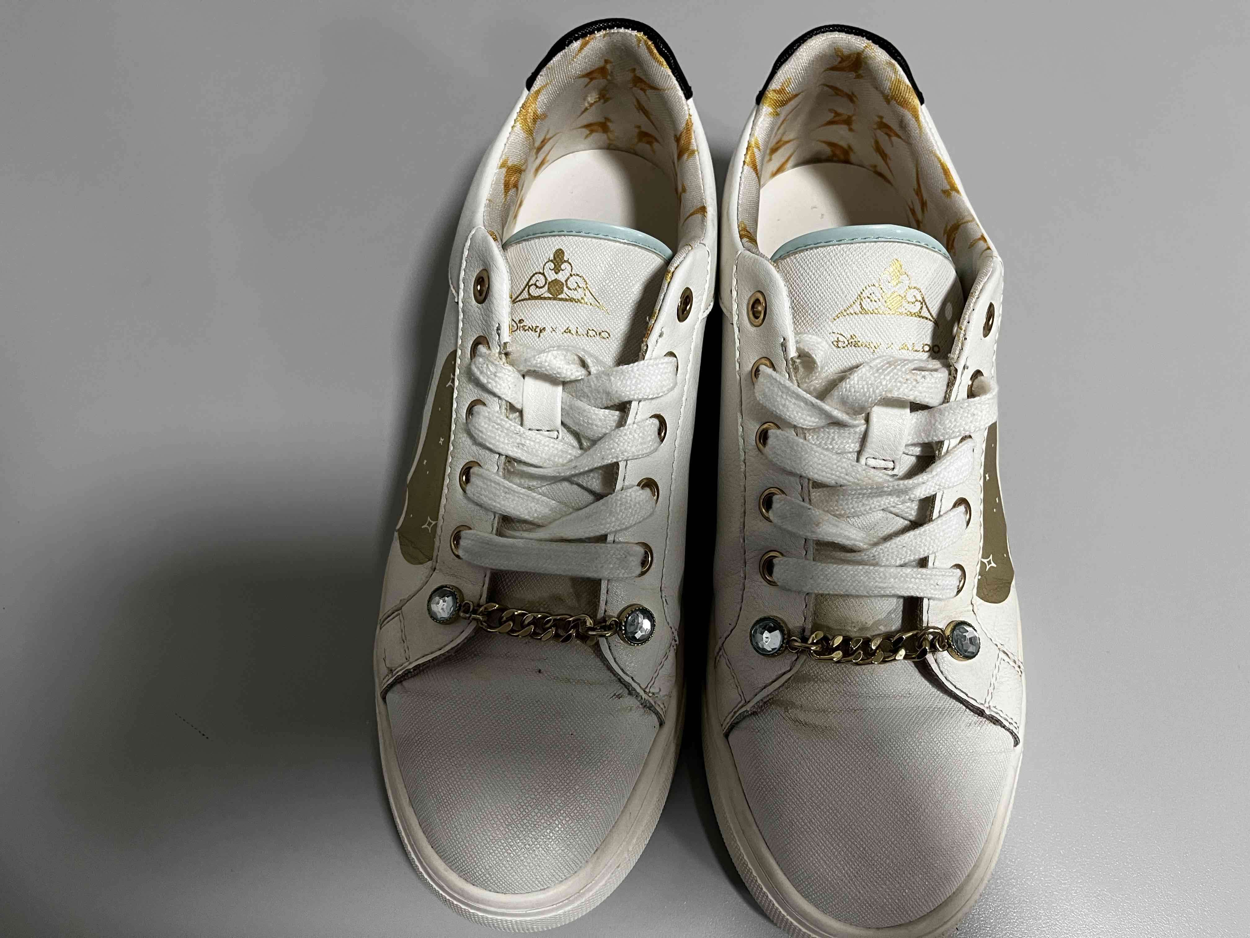 Zapatillas Aldo Disney blancas con diseño dorado - miniatura 4