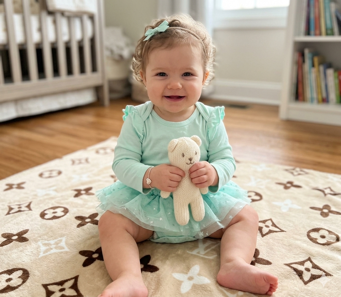 Body verde agua con tutu bebé - miniatura 3