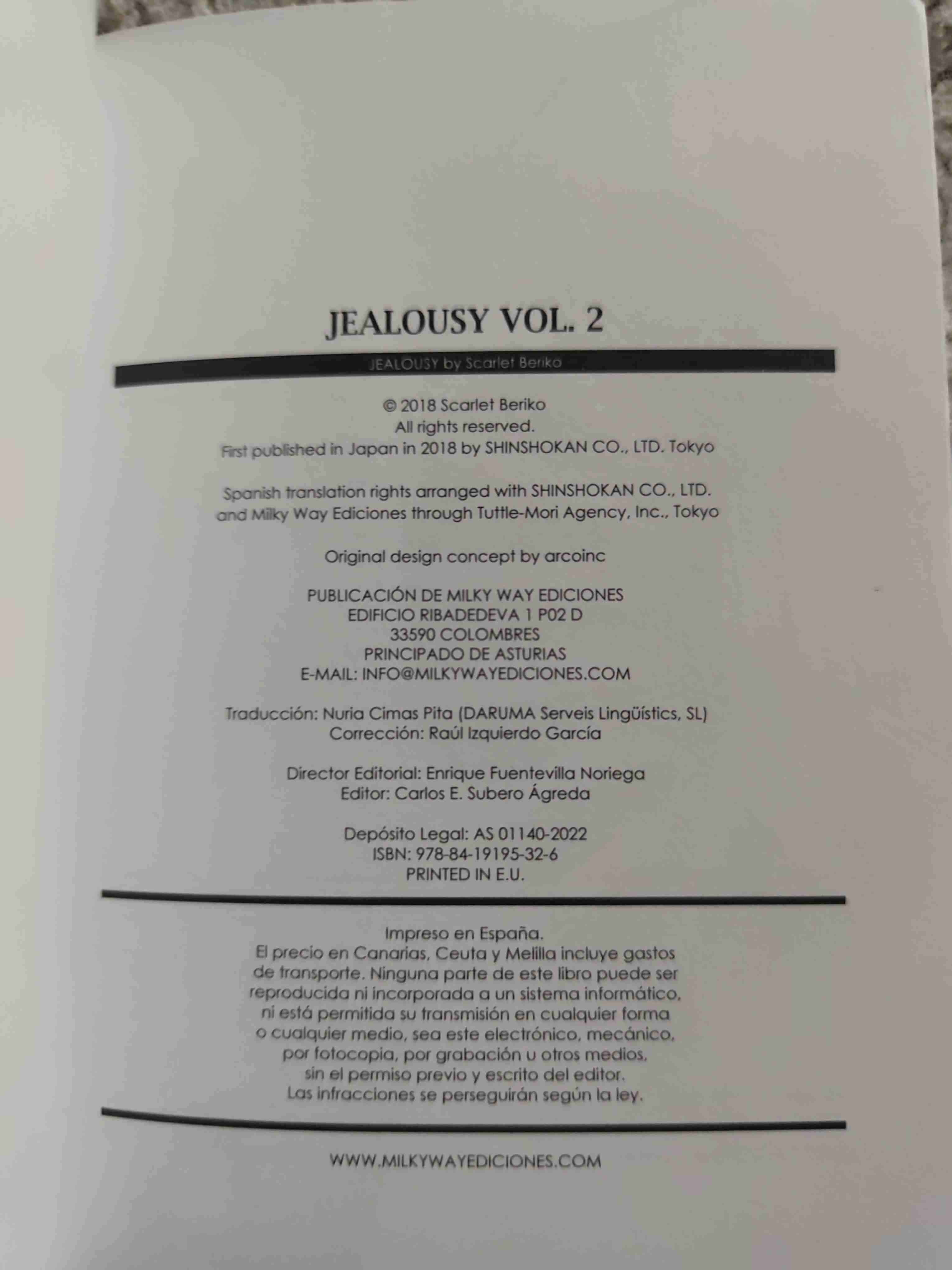 Manga Jealousy Vol. 2 - miniatura 3