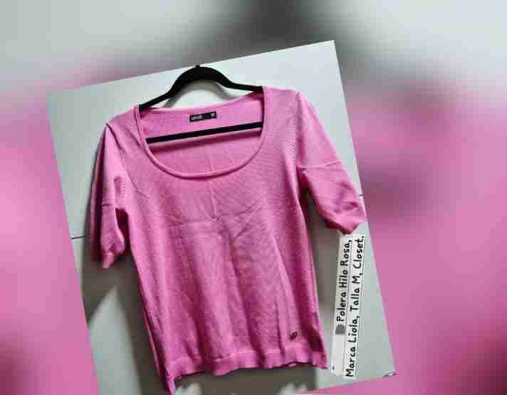 Polera Hilo Rosa Marca Liola - miniatura 2
