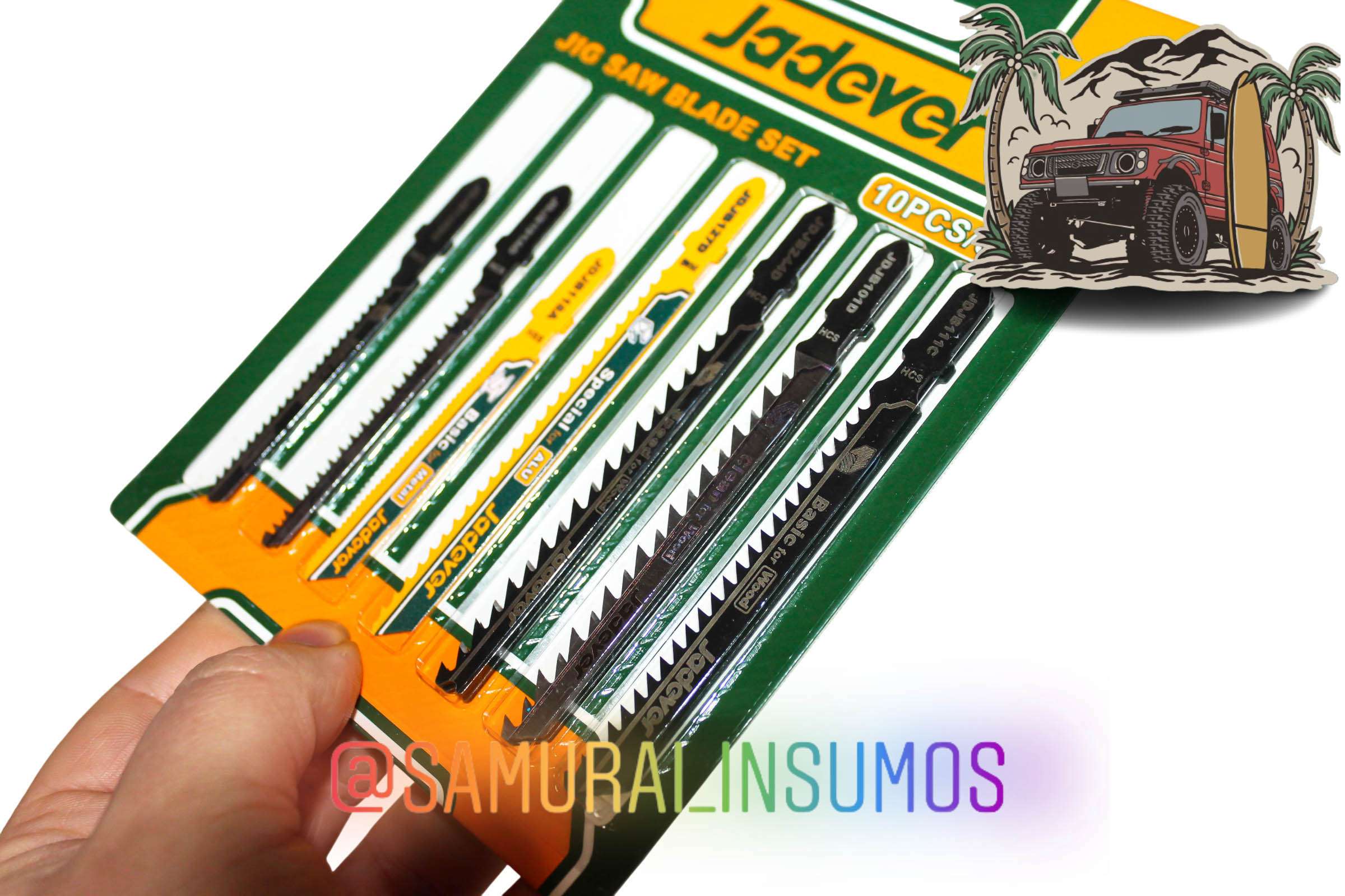 Kit 10En1 Cuchillas SierraCaladora Madera-PVC-Meta - miniatura 3
