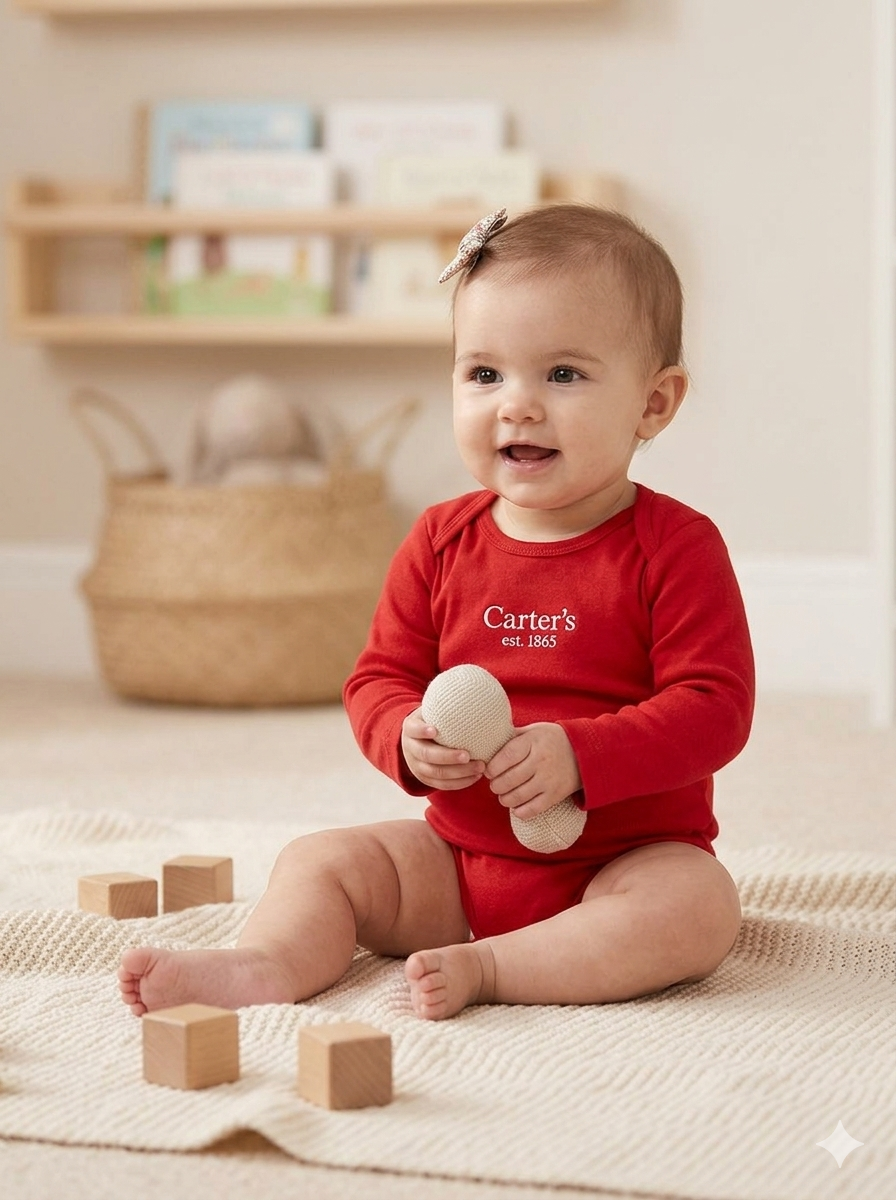Body Carter´s  bebé rojo manga larga - miniatura 3