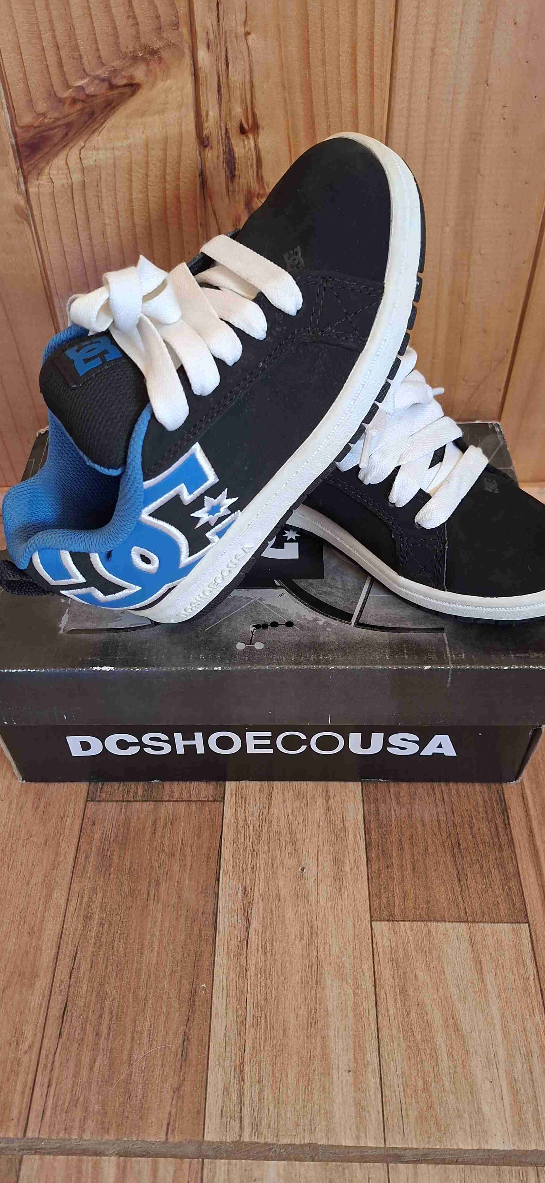 Zapatillas DC negras y azules - miniatura 2