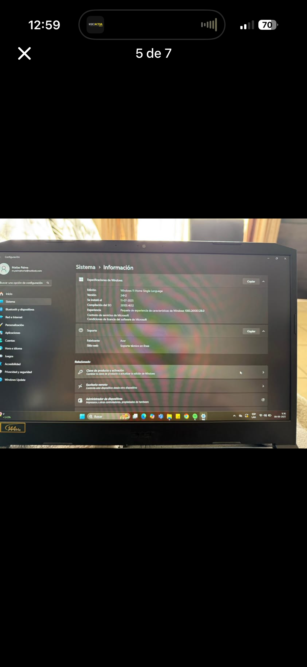 Laptop ASUS 15.6'' Nitro 5 i5 - miniatura 3