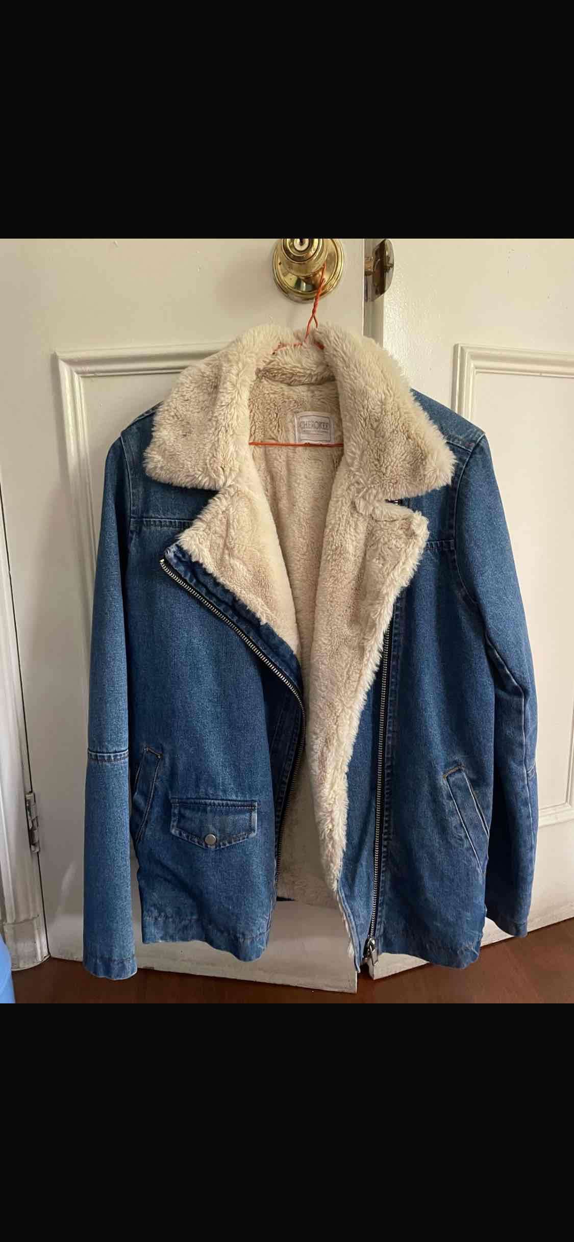 Chaqueta cherokee de mezclilla con chiporro