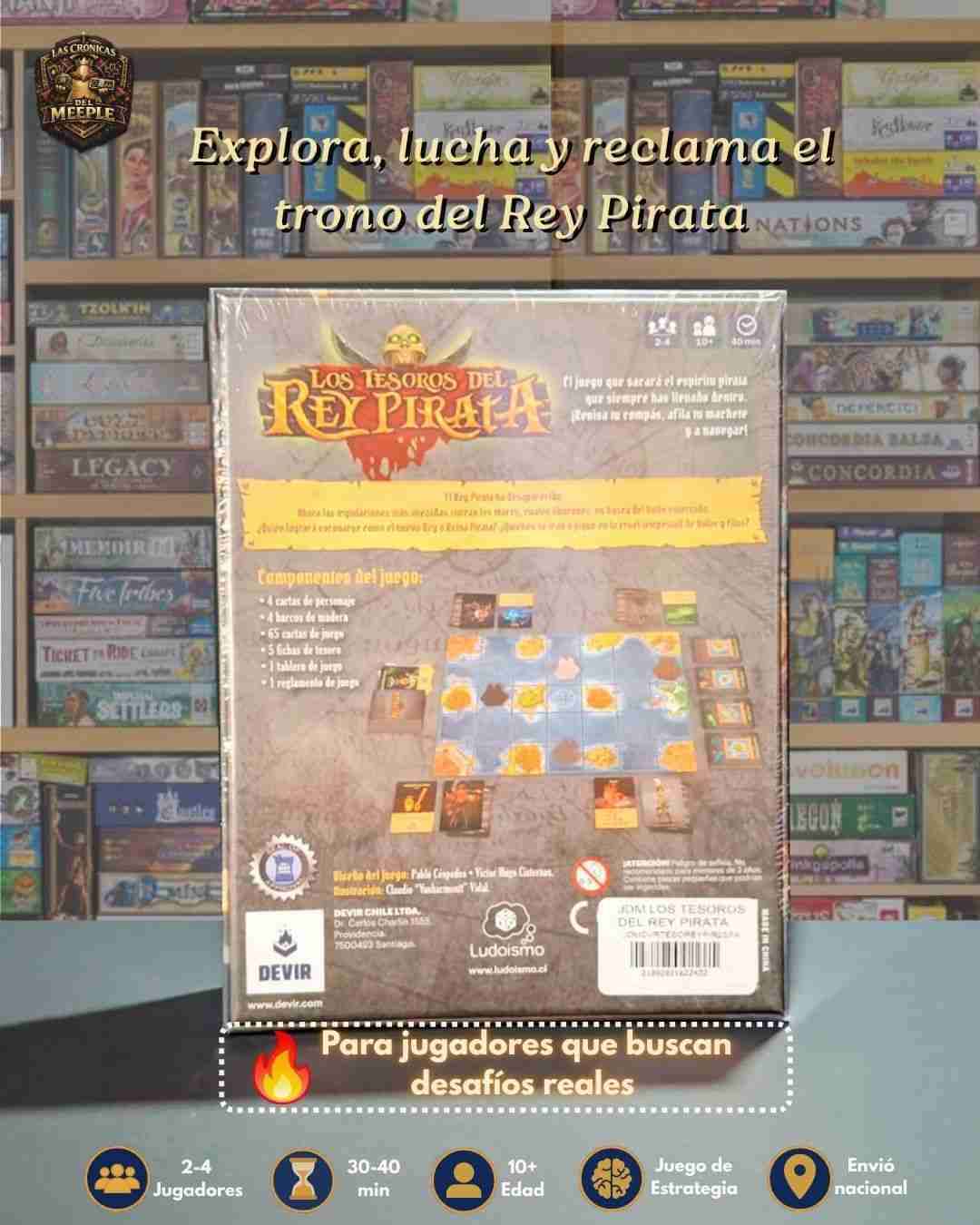 Juego de mesa Los Tesoros del Rey Pirata - miniatura 2