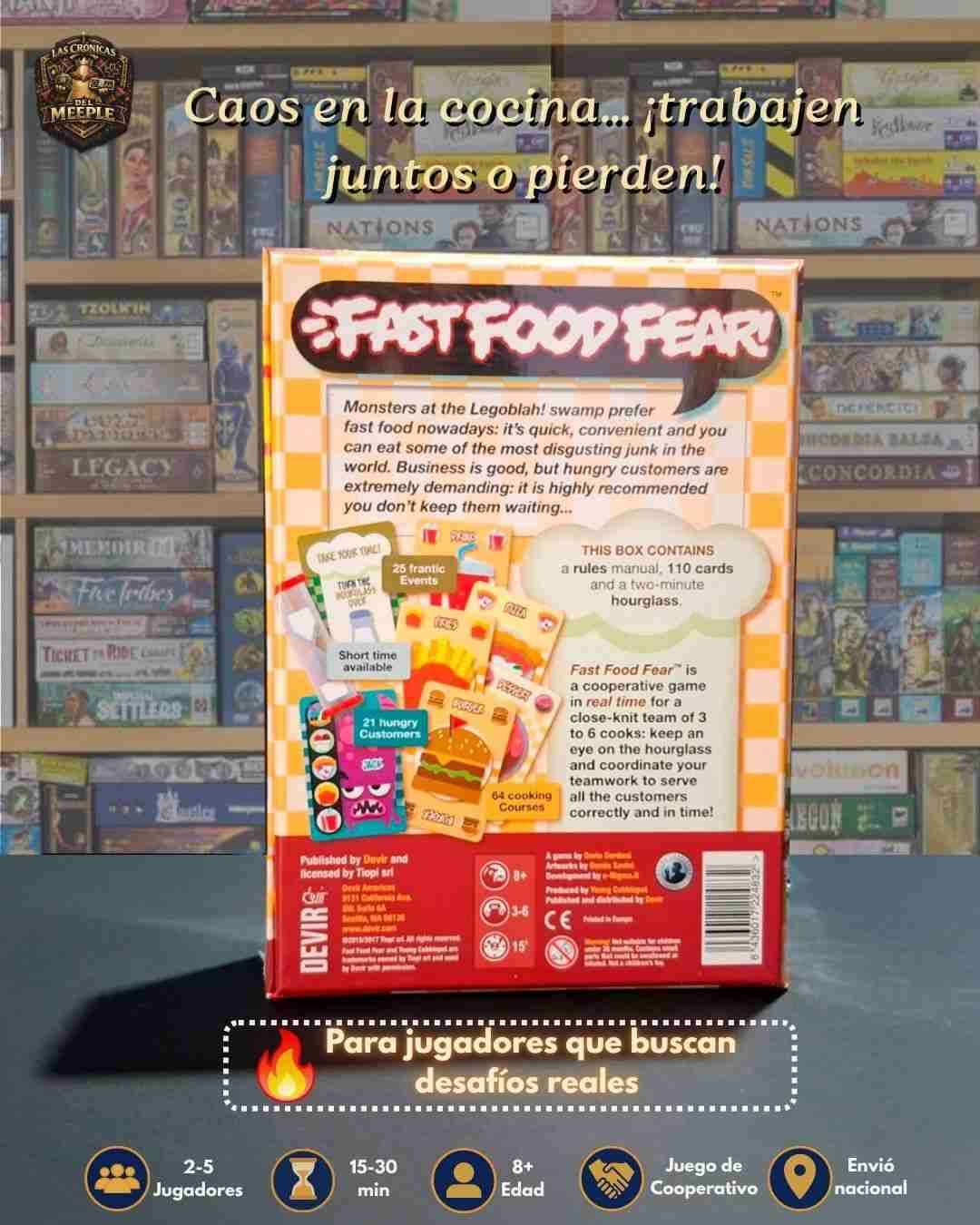 Juego de mesa Fast Food Fear - miniatura 2