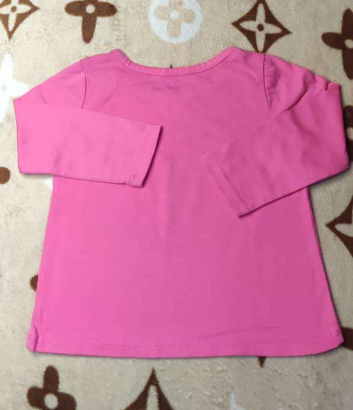 Polera manga larga rosa infantil - miniatura 2