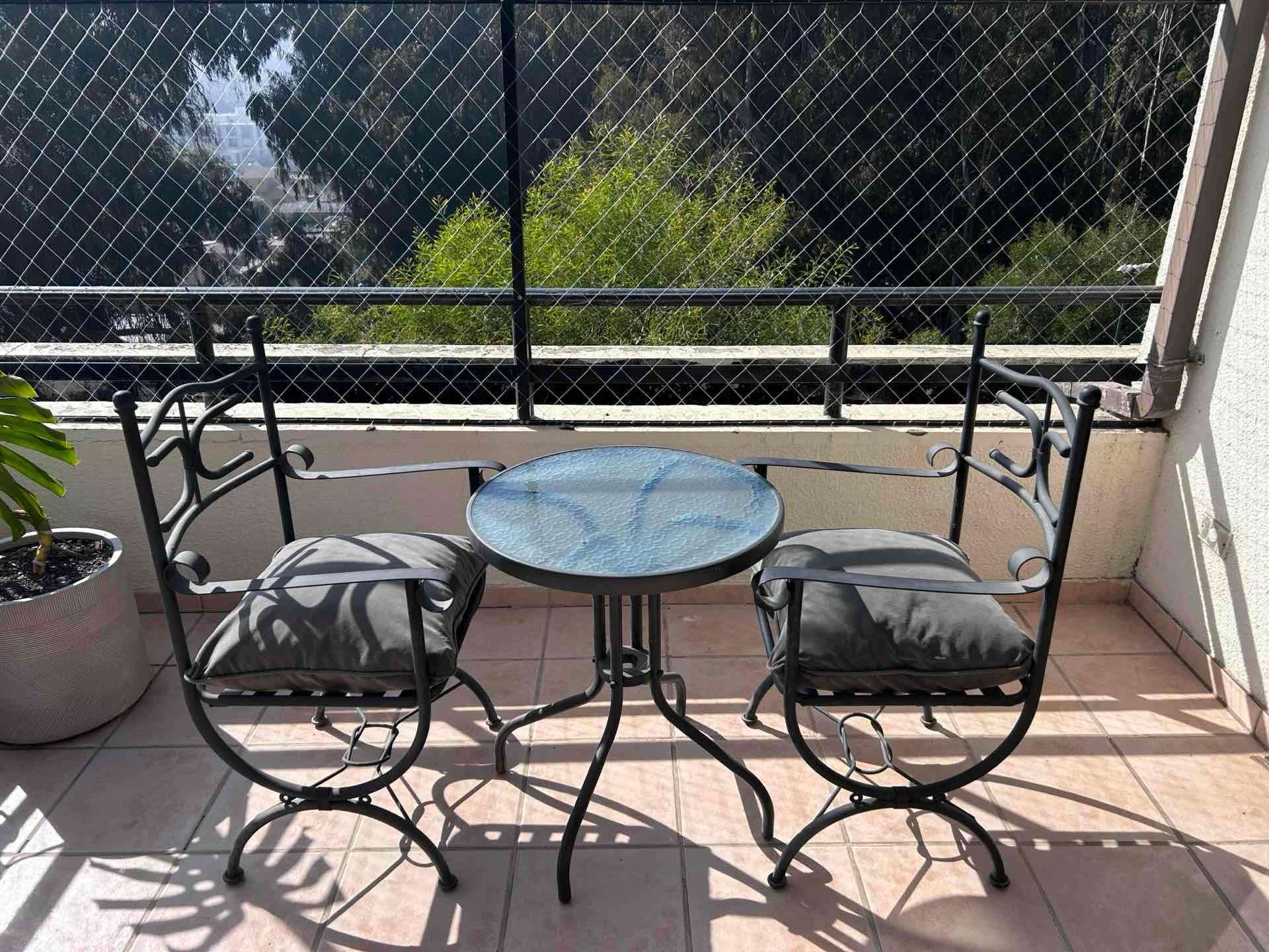 Conjunto muebles de terraza metal - miniatura 3