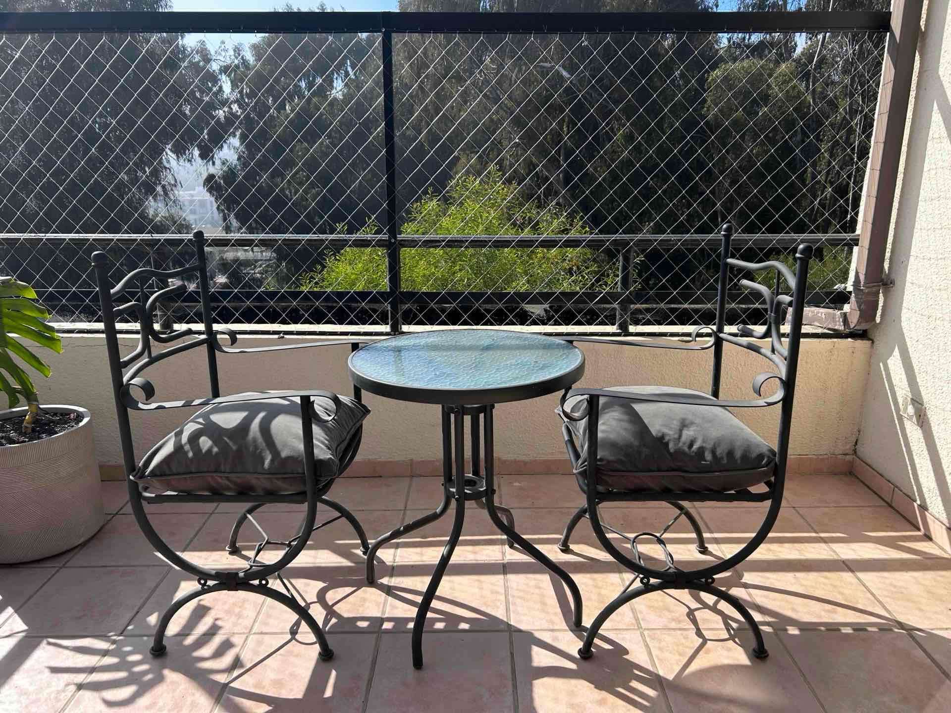 Conjunto muebles de terraza metal - miniatura 4