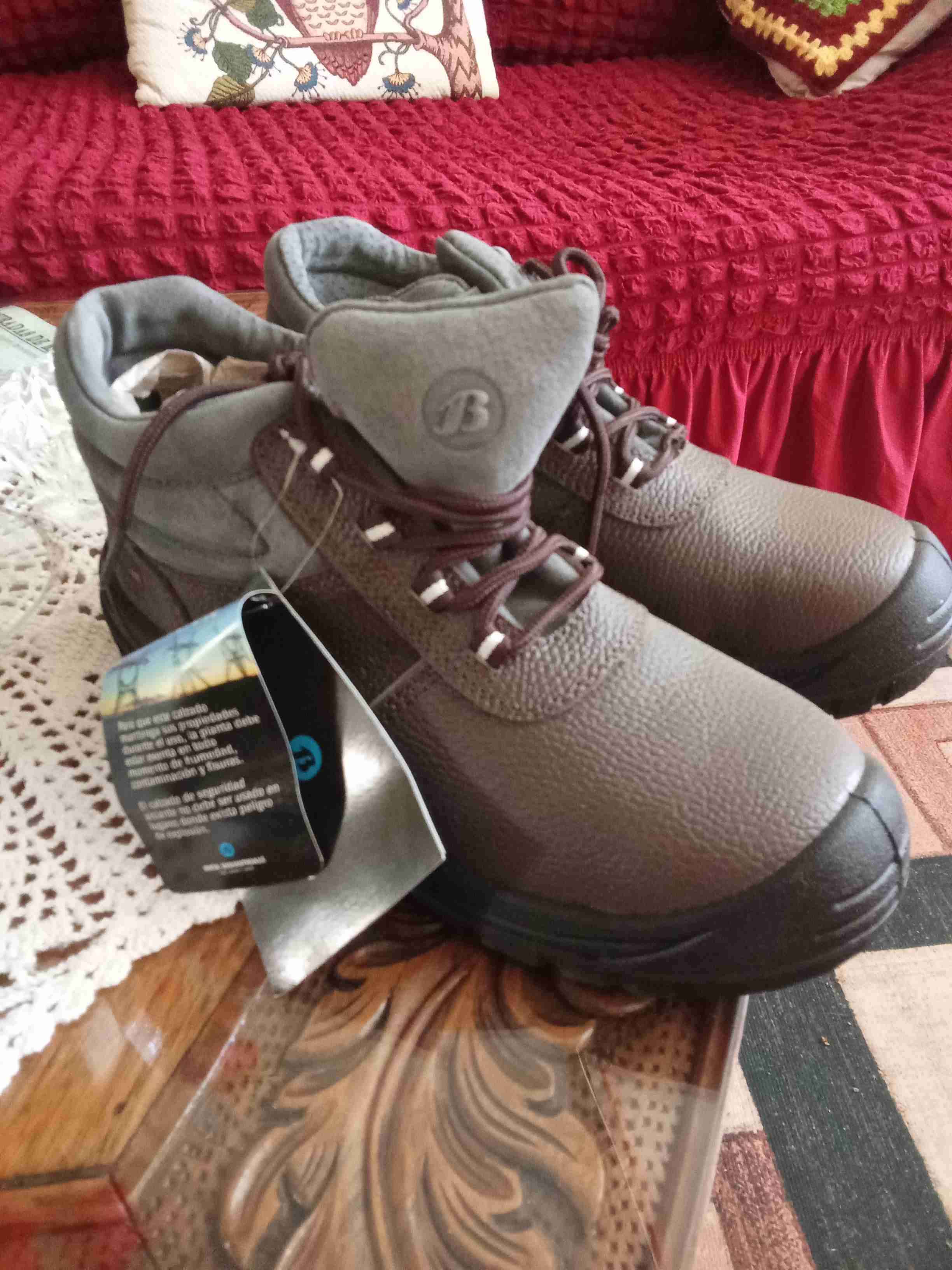 Botas de cuero marrón para hombre - miniatura 5